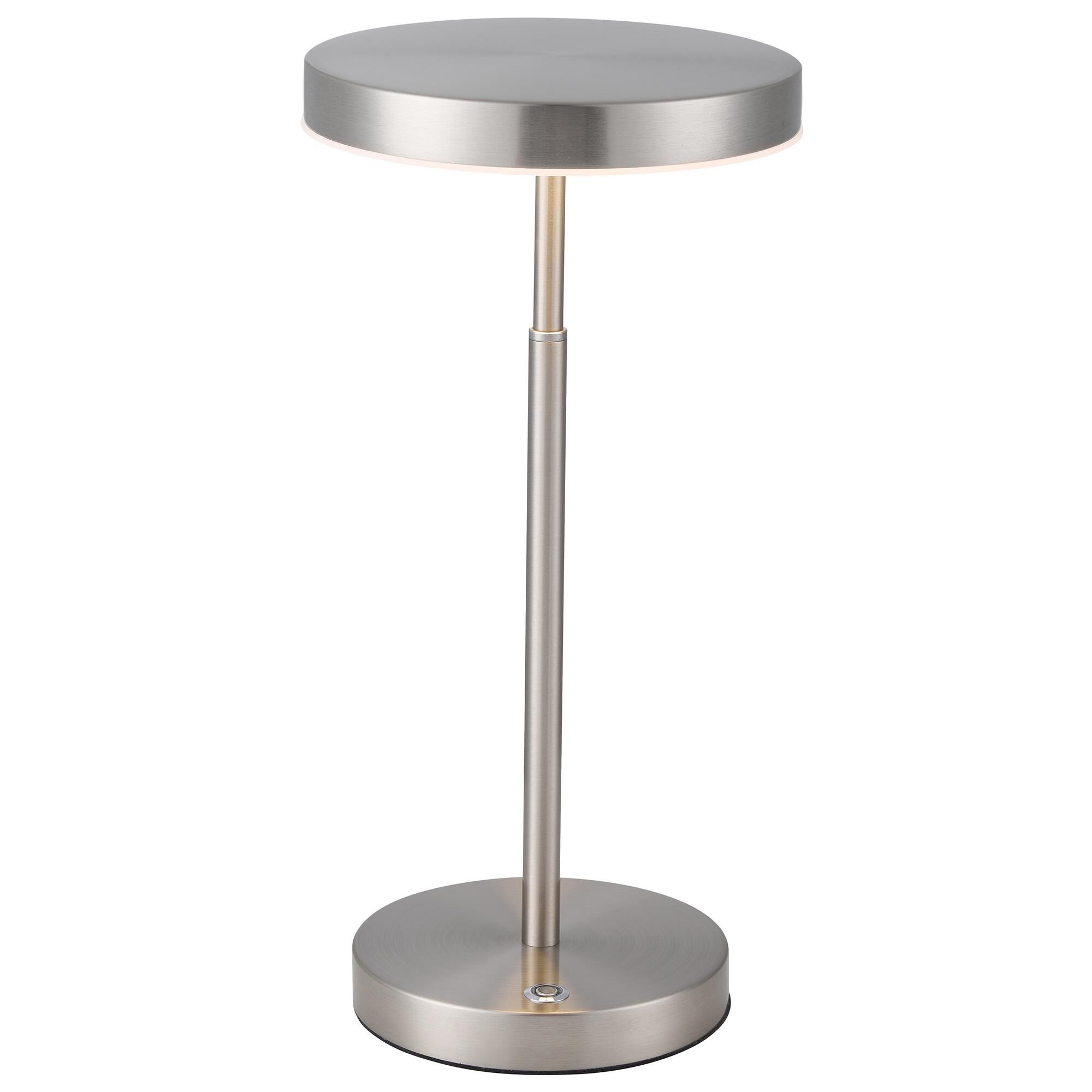 Shown in Satin Nickel and White finish