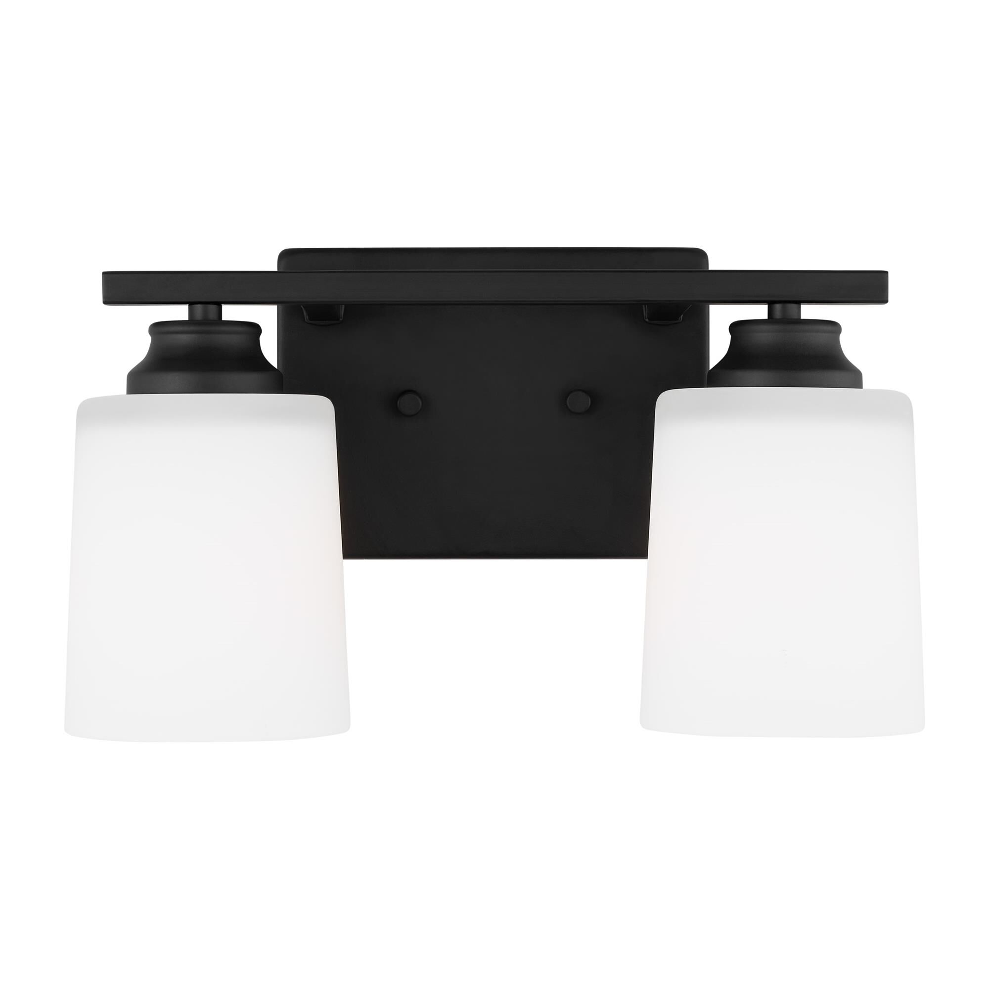 Shown in Midnight Black finish and Etched / White Inside Glass s shade