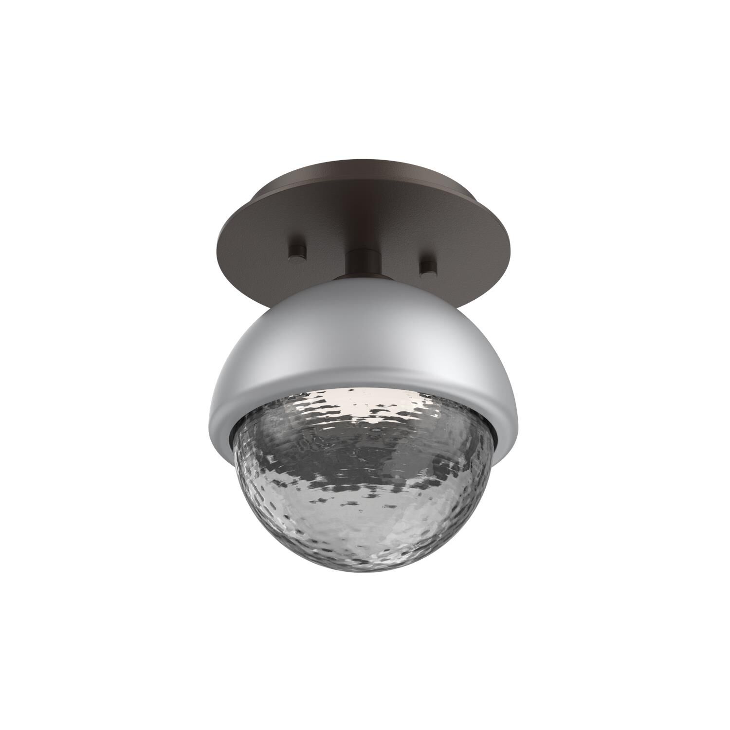 Shown in Flat Bronze finish and Smoke glass and Classic Silver accent