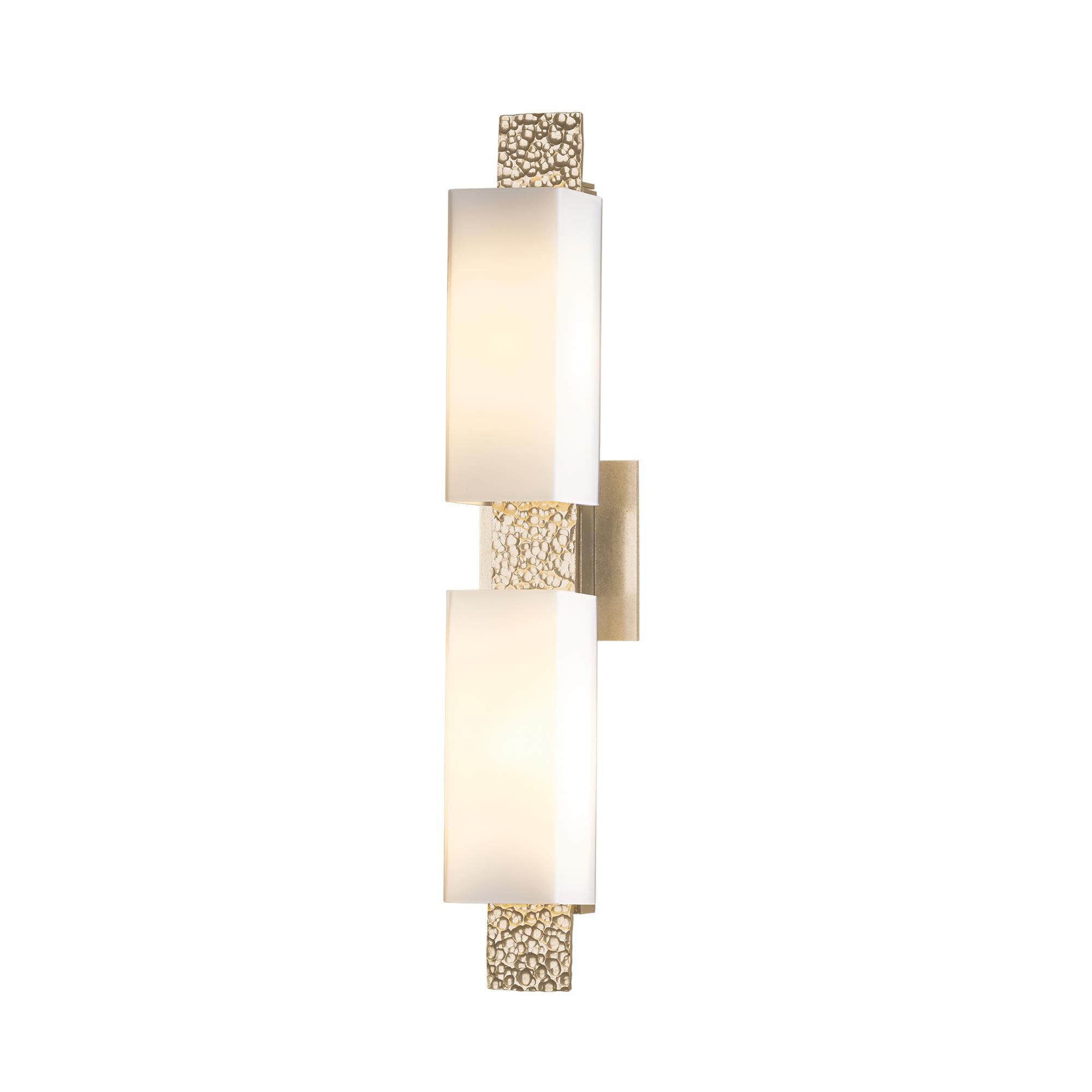 Shown in Soft Gold finish and Opal  glass