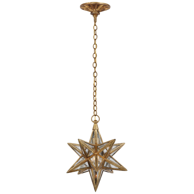 Visual Comfort Signature Collection Chapman & Myers Moravian Star 15 Inch Tall LED Outdoor Hanging Lantern