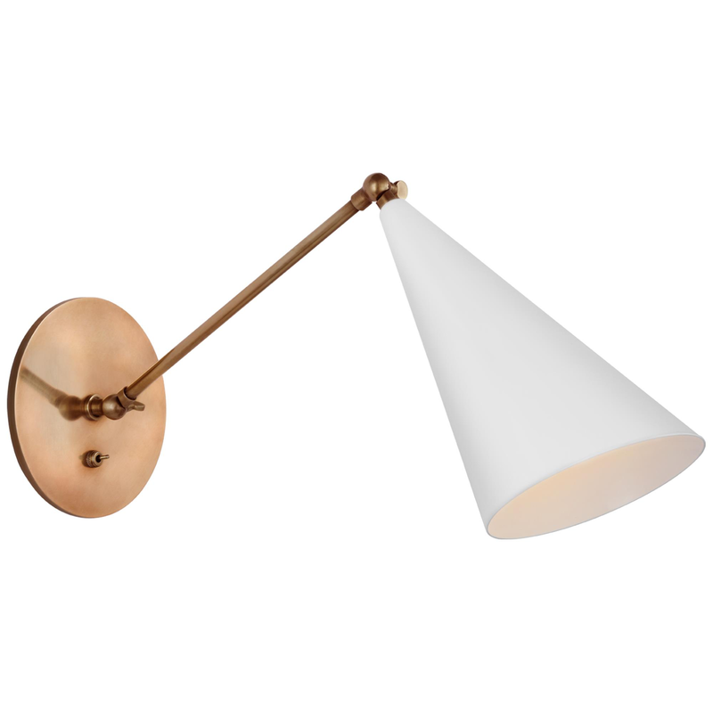 AERIN Clemente LED Wall Swing Lamp by Visual Comfort Signature Collection