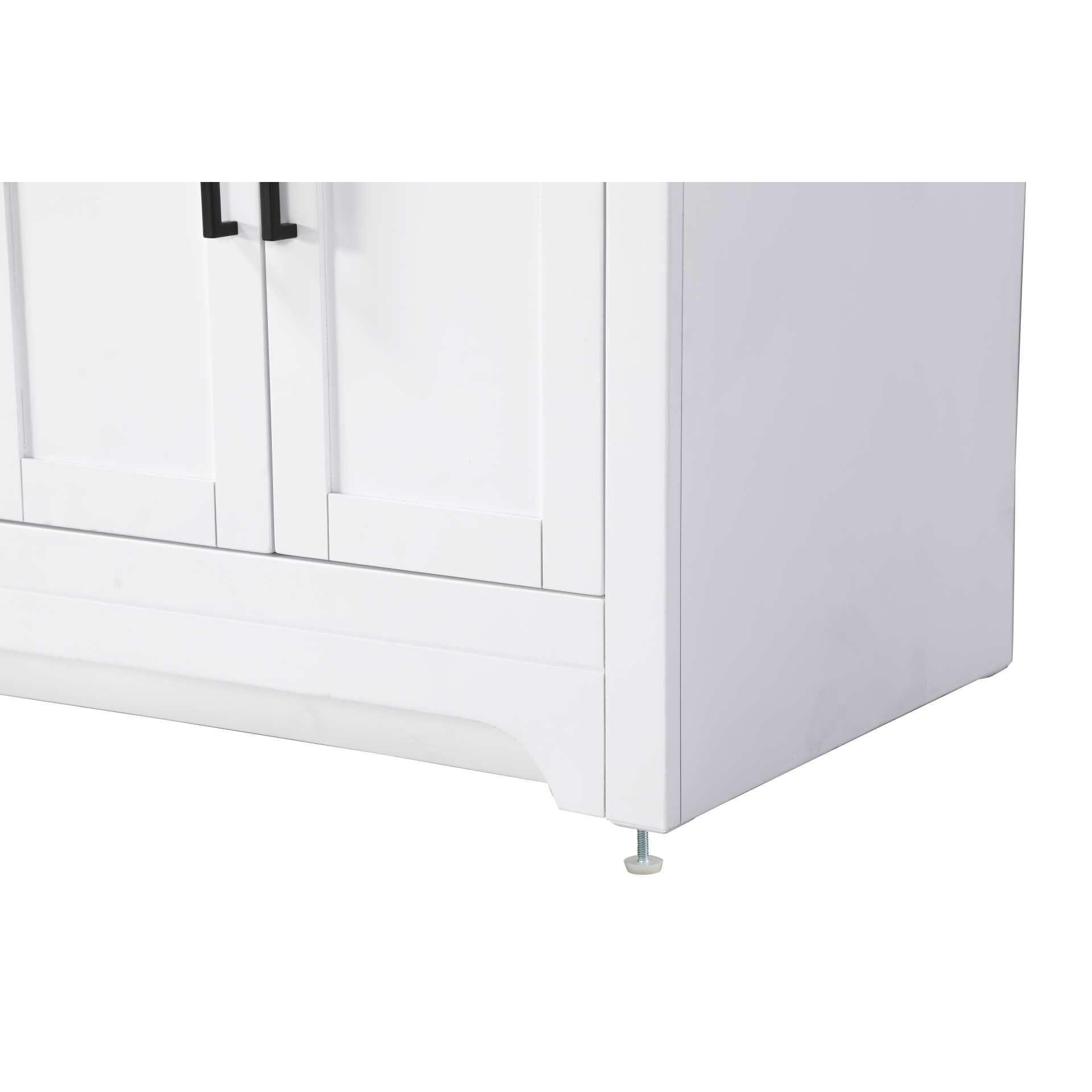 Shown in White finish