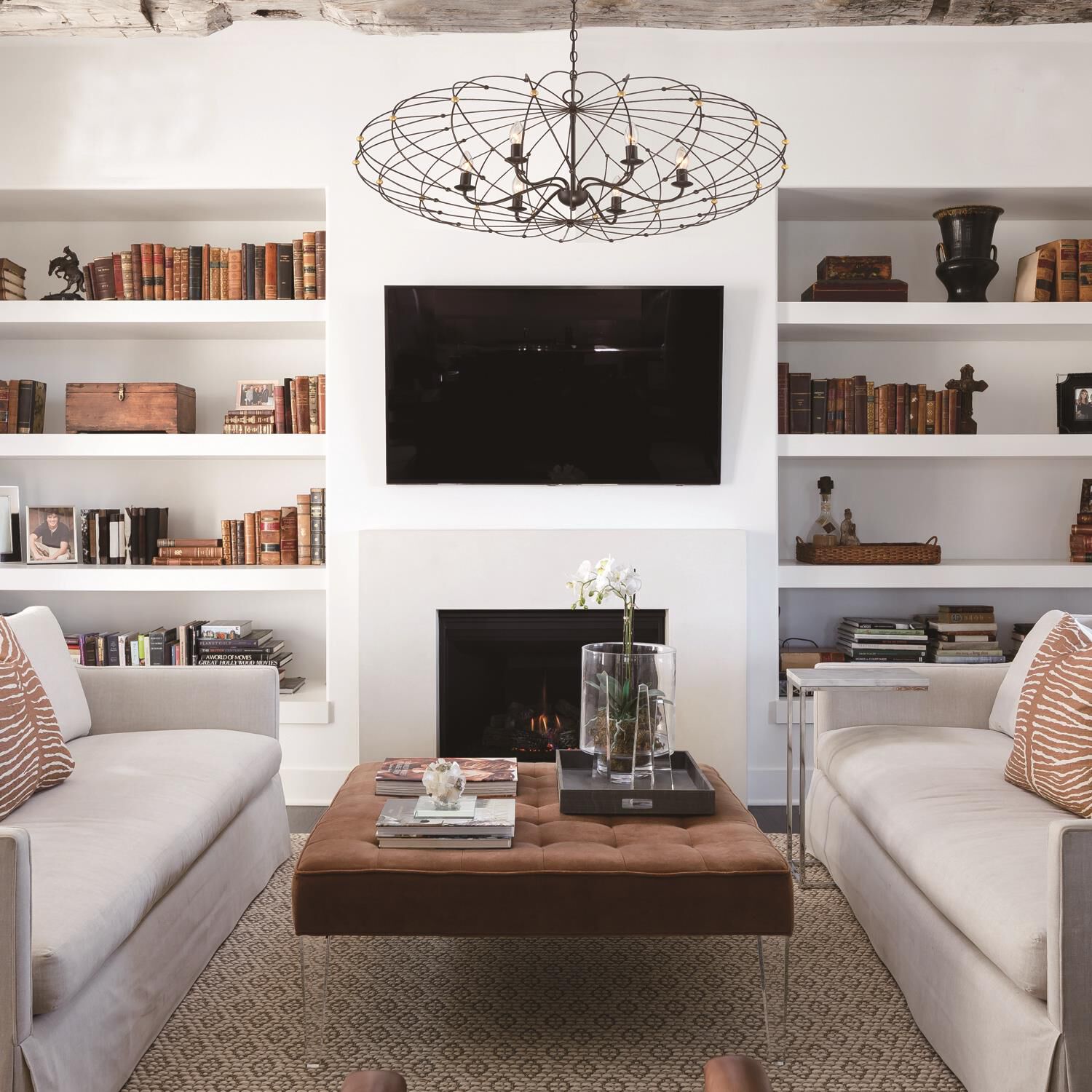 Zucca 38 Inch 6 Light Chandelier by Crystorama