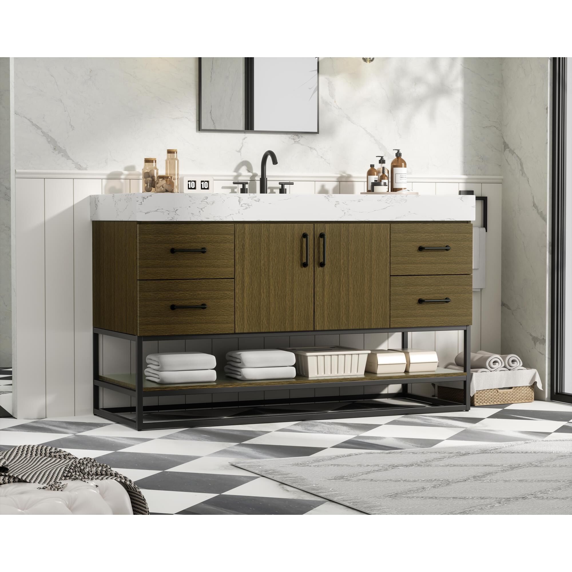 Shown in Chestnut Brown finish