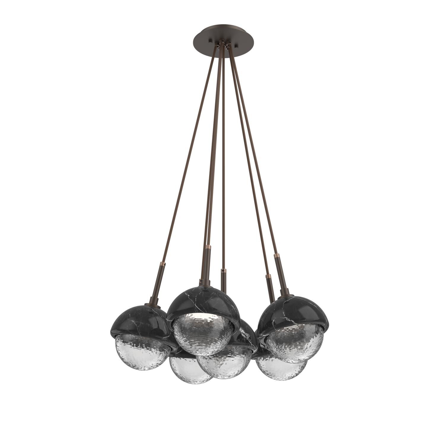 Levi Wilson Cabochon 19 Inch Multi Pendant Light by Hammerton Studio
