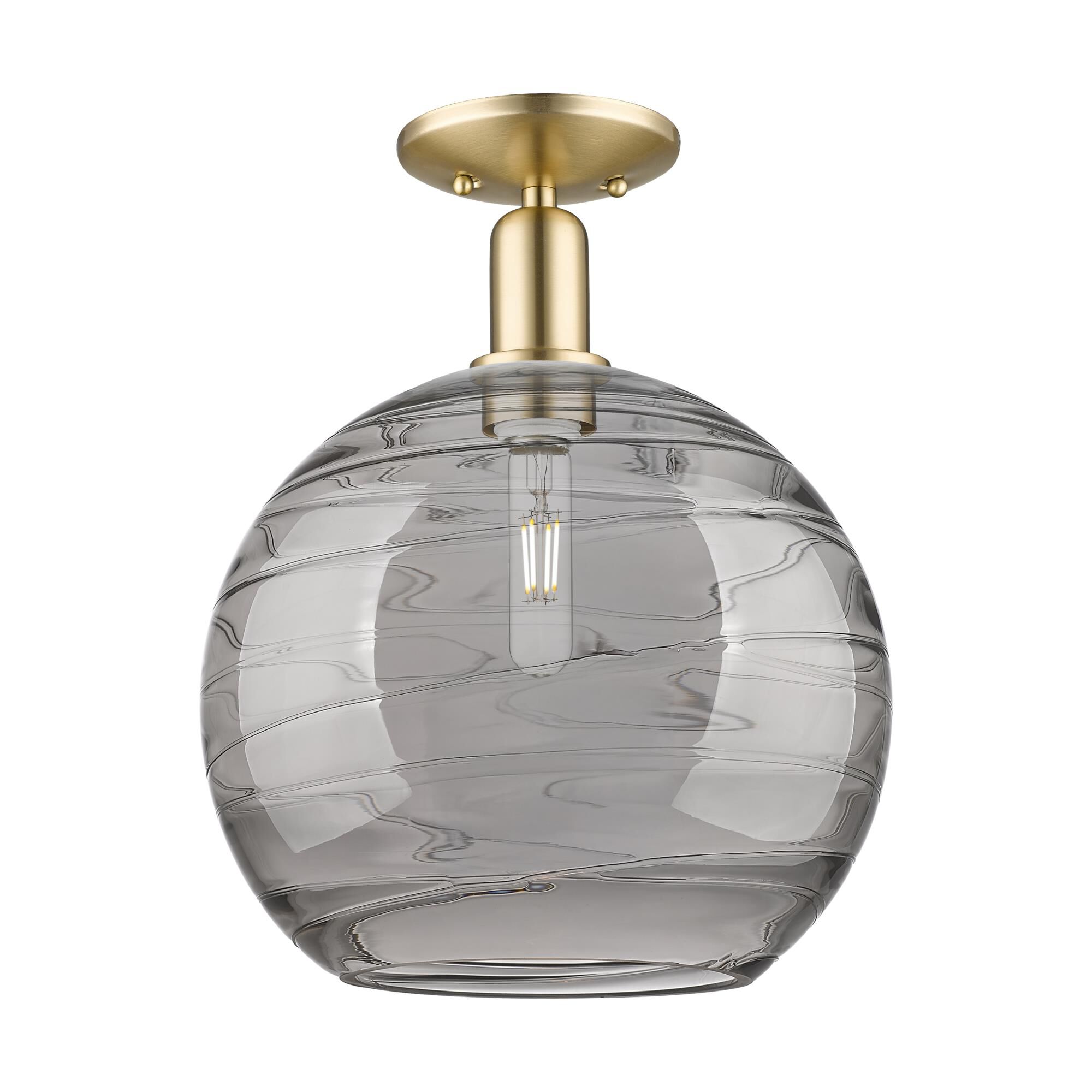 Bruno Marashlian Athens Deco Swirl 12 Inch Semi Flush Mount by Innovations Lighting