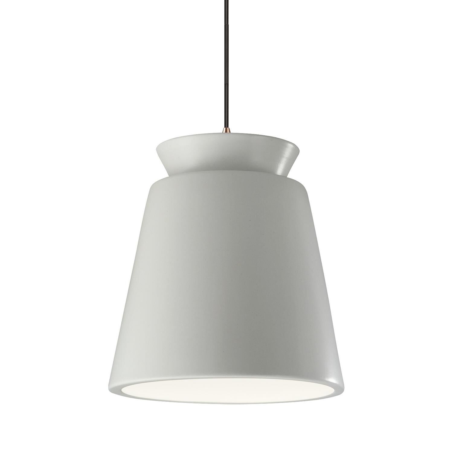 Shown in Dark Bronze finish and Matte White with Champagne Gold Internal shade