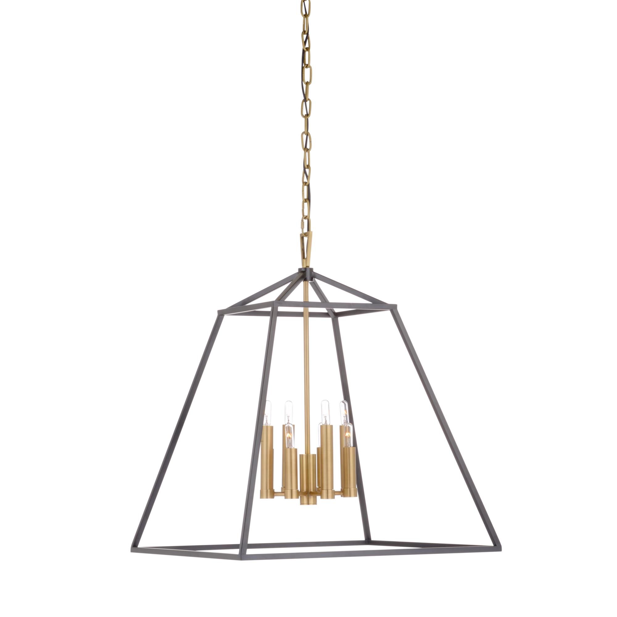 Shown in Black and Antique Brass finish