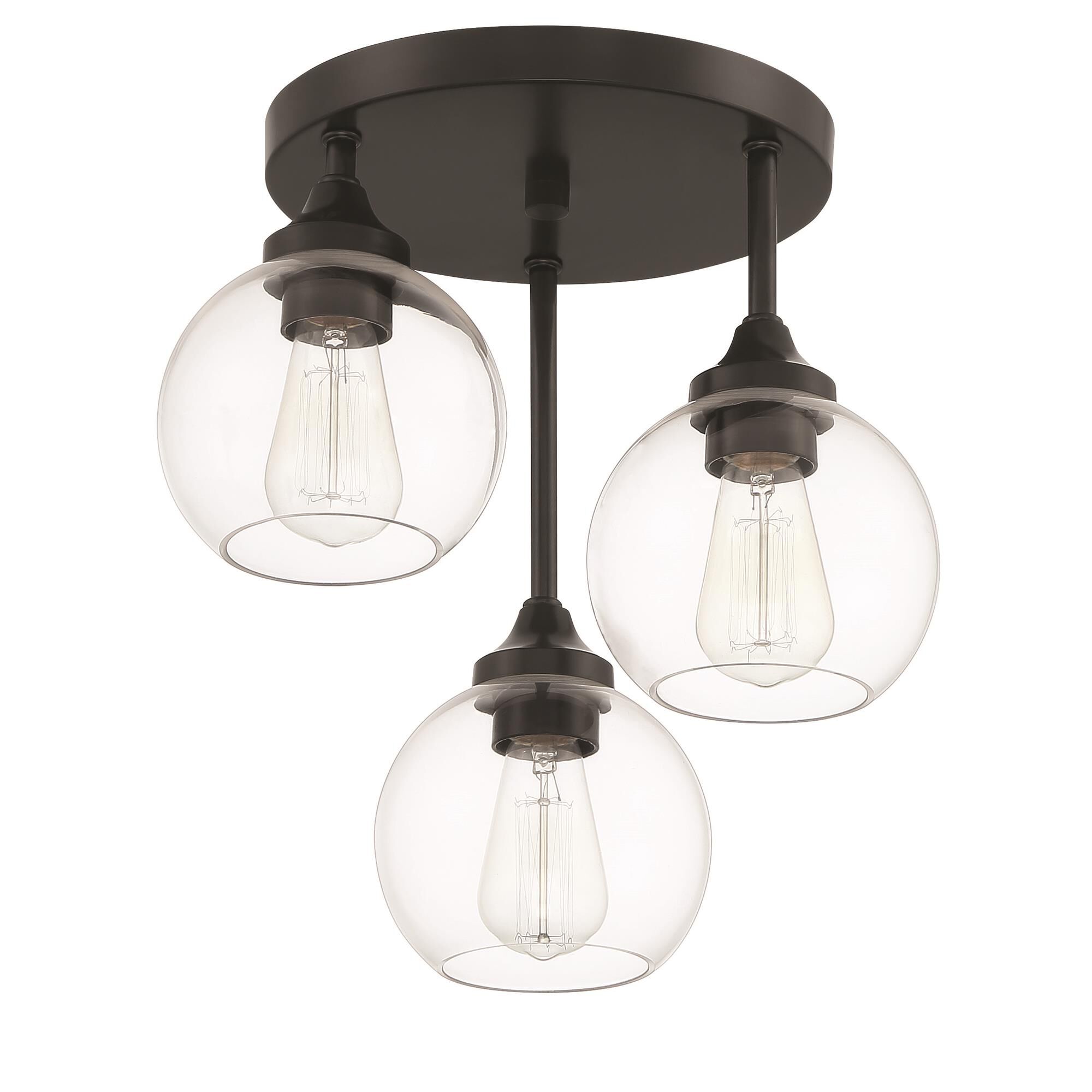 Glenda 14 Inch Semi Flush Mount,
