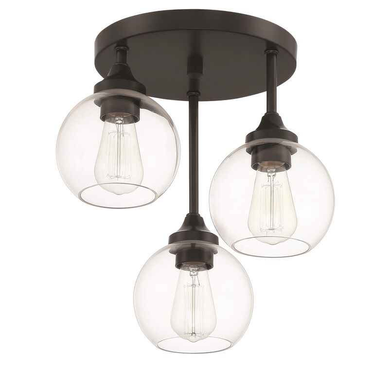 Glenda 14 Inch Semi Flush Mount by Craftmade