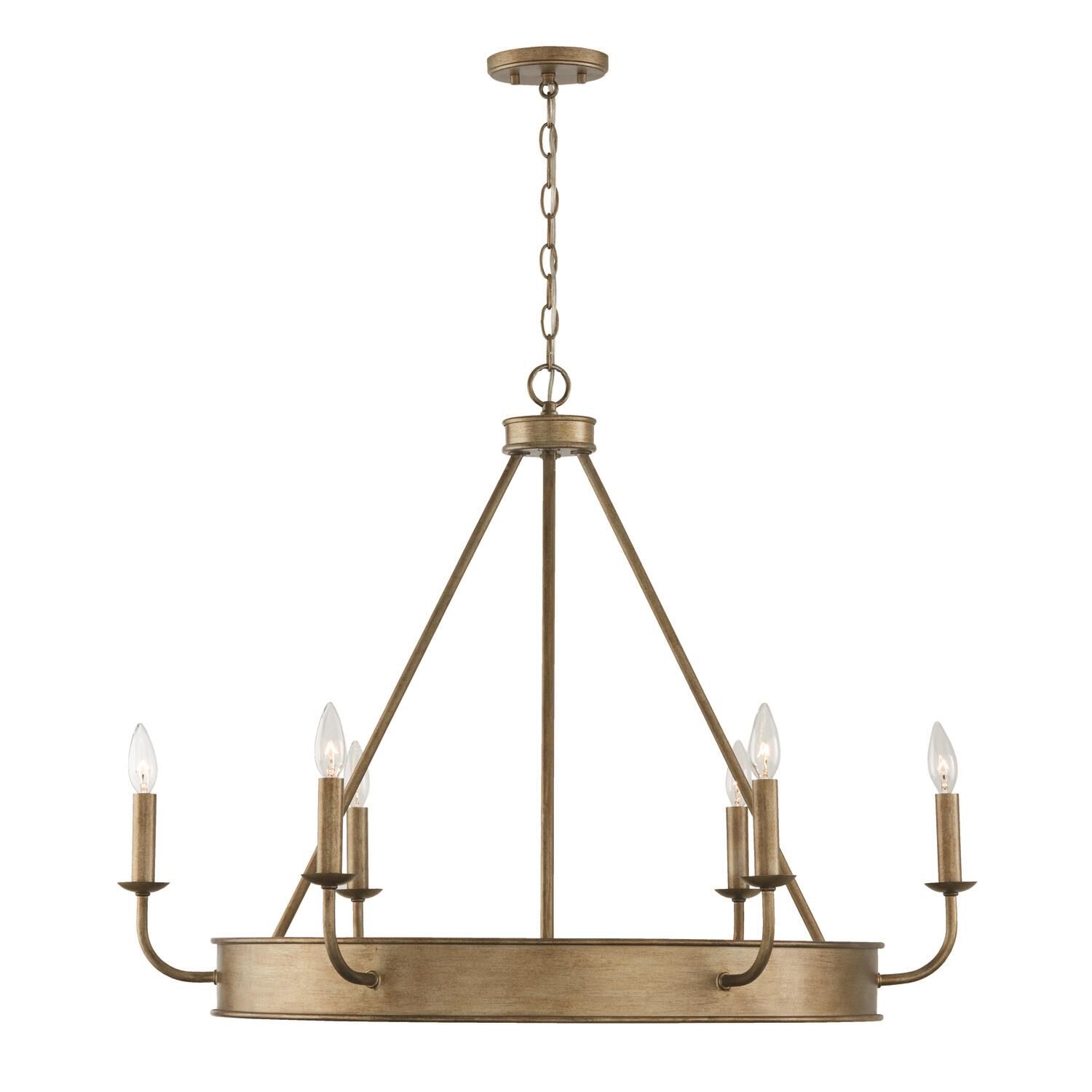 Nole 36 Inch 6 Light Chandelier by Capital Lighting Fixture Company
