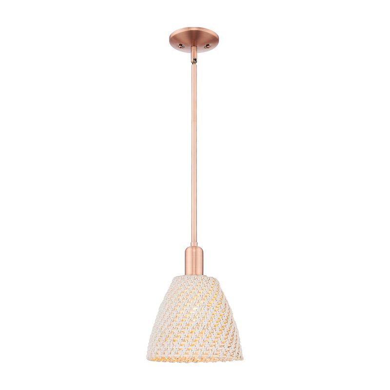 Bruno Marashlian Natural Ballston Dome 9 Inch Mini Pendant by Innovations Lighting