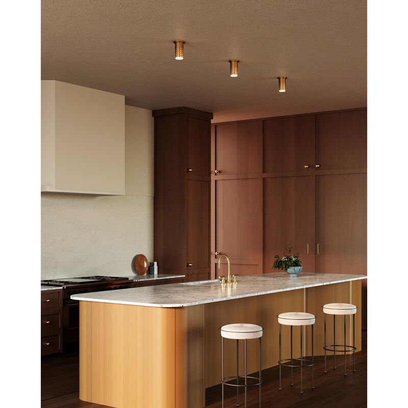 Peyton Fox Astoria 5 Inch Semi Flush Mount by Kuzco