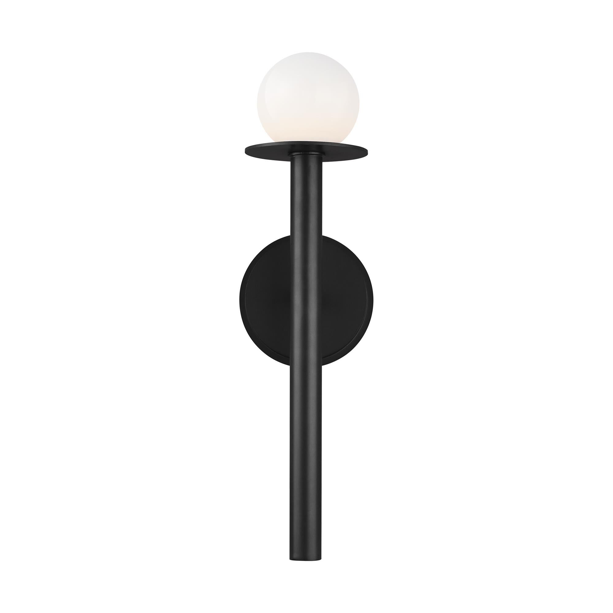 Shown in Midnight Black finish and Milk Whitesteel glass
