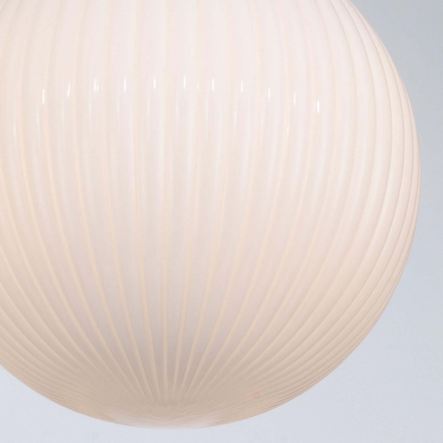 Shown in Polished Nickel finish and Ribbed glass and Ribbed Glass shade