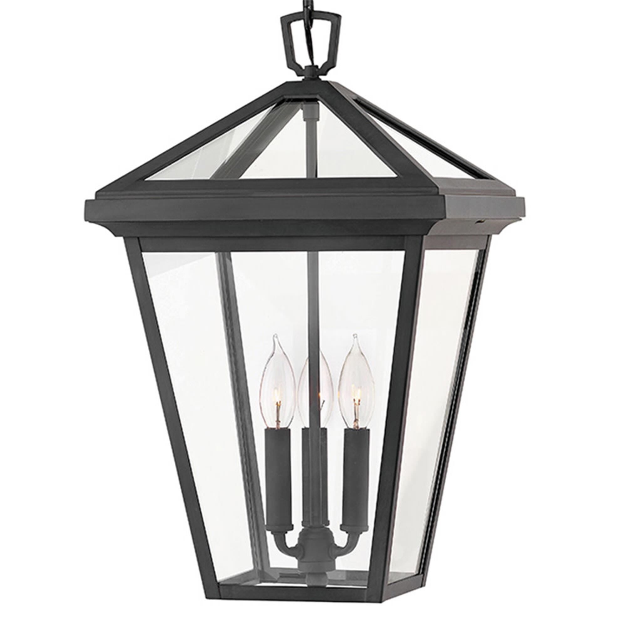 Shown in Museum Black finish and Clear glass
