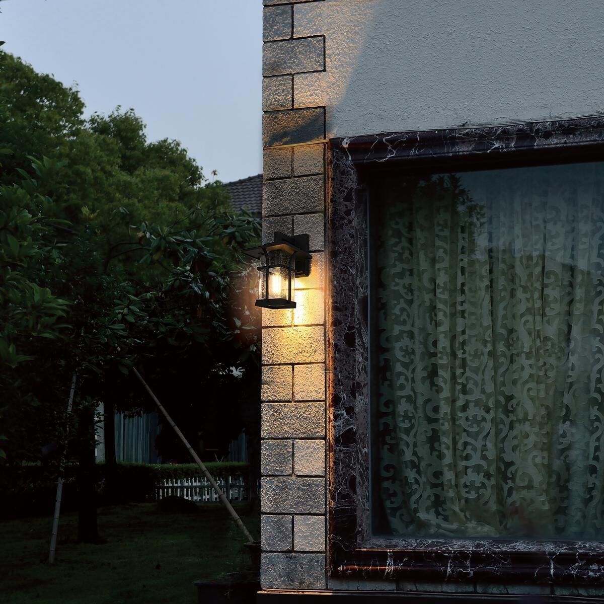 Woodstock 7 Inch Outdoor Wall Light by Elegant Lighting