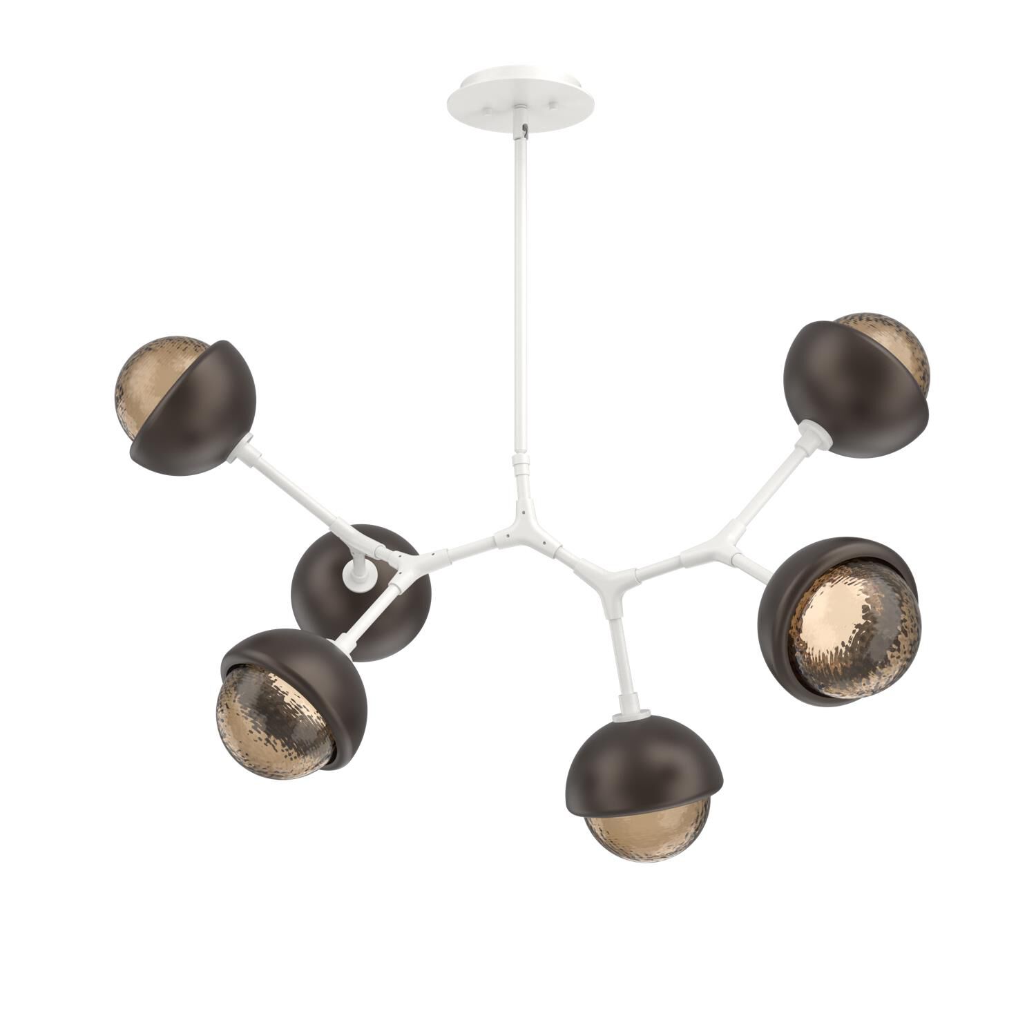 Levi Wilson Cabochon 31 Inch Linear Suspension Light by Hammerton Studio