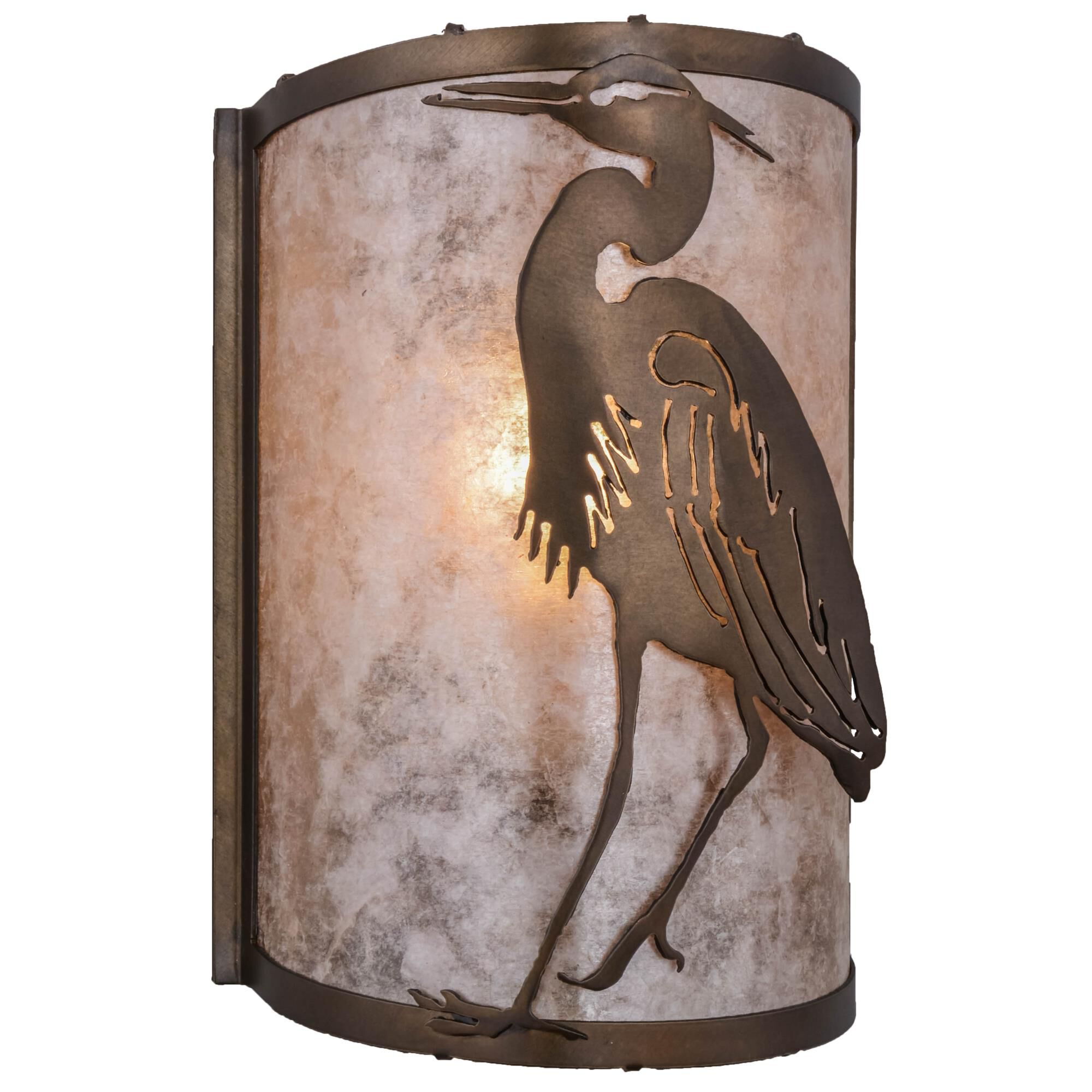Heron 12 Inch Wall Sconce by Meyda Lighting