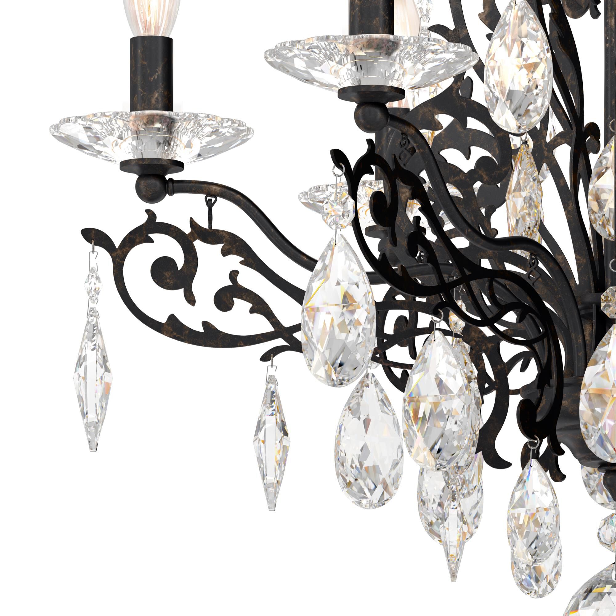 Shown in Heirloom Bronze finish and Heritage crystal