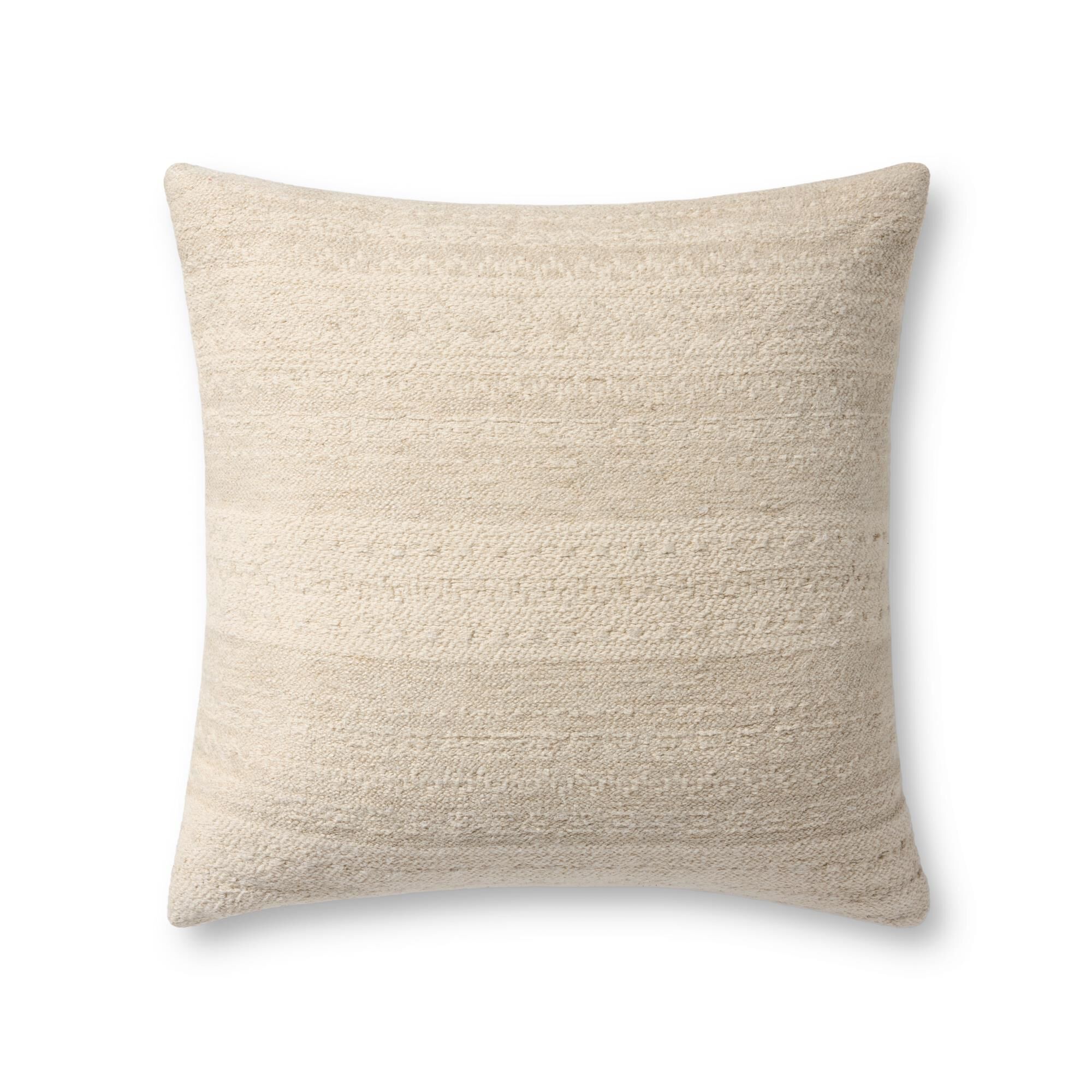 Loloi Natural 20'' x 20'' Cover w/Down Pillow Decorative Pillow by Loloi Rugs