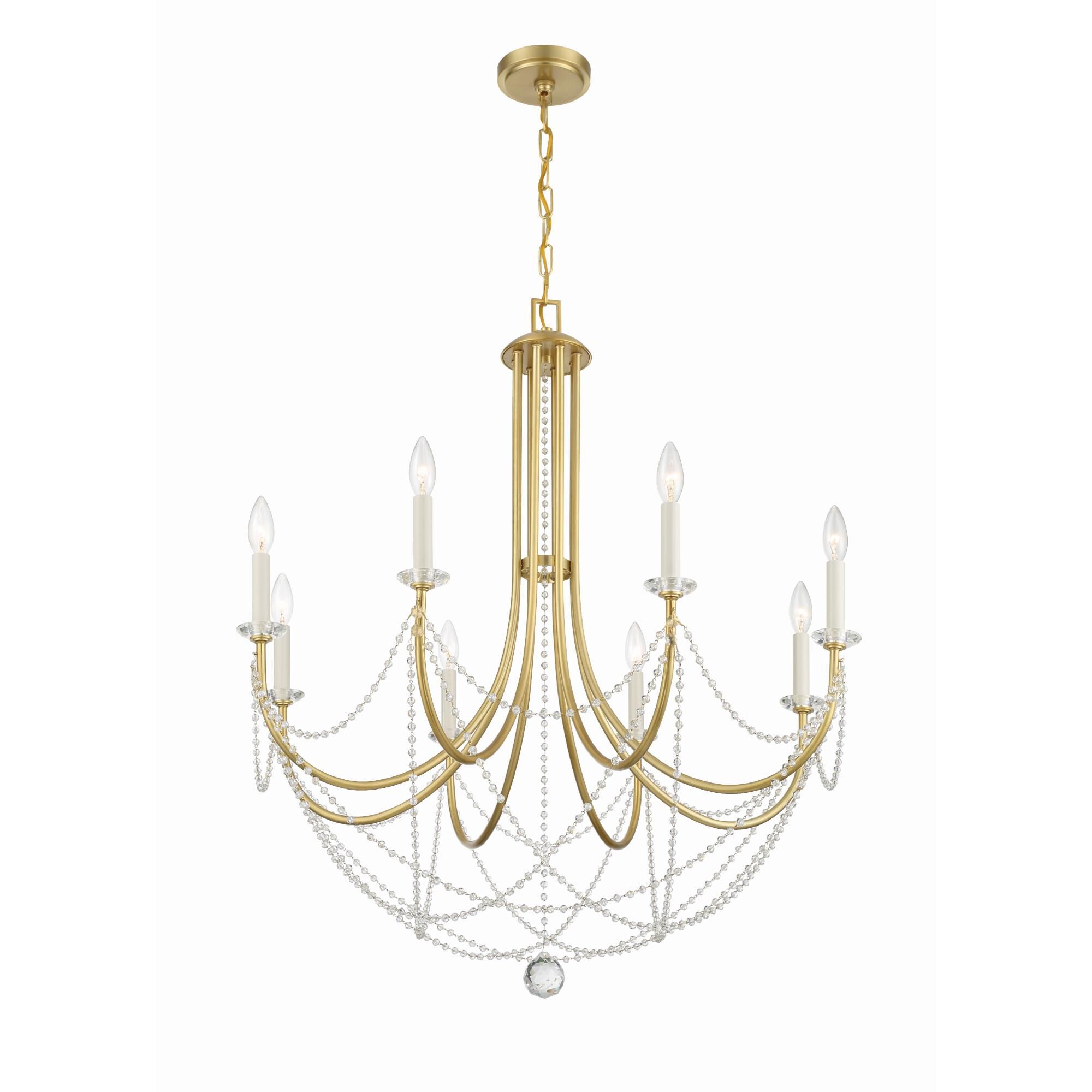 Delilah 31 Inch 8 Light Chandelier by Crystorama