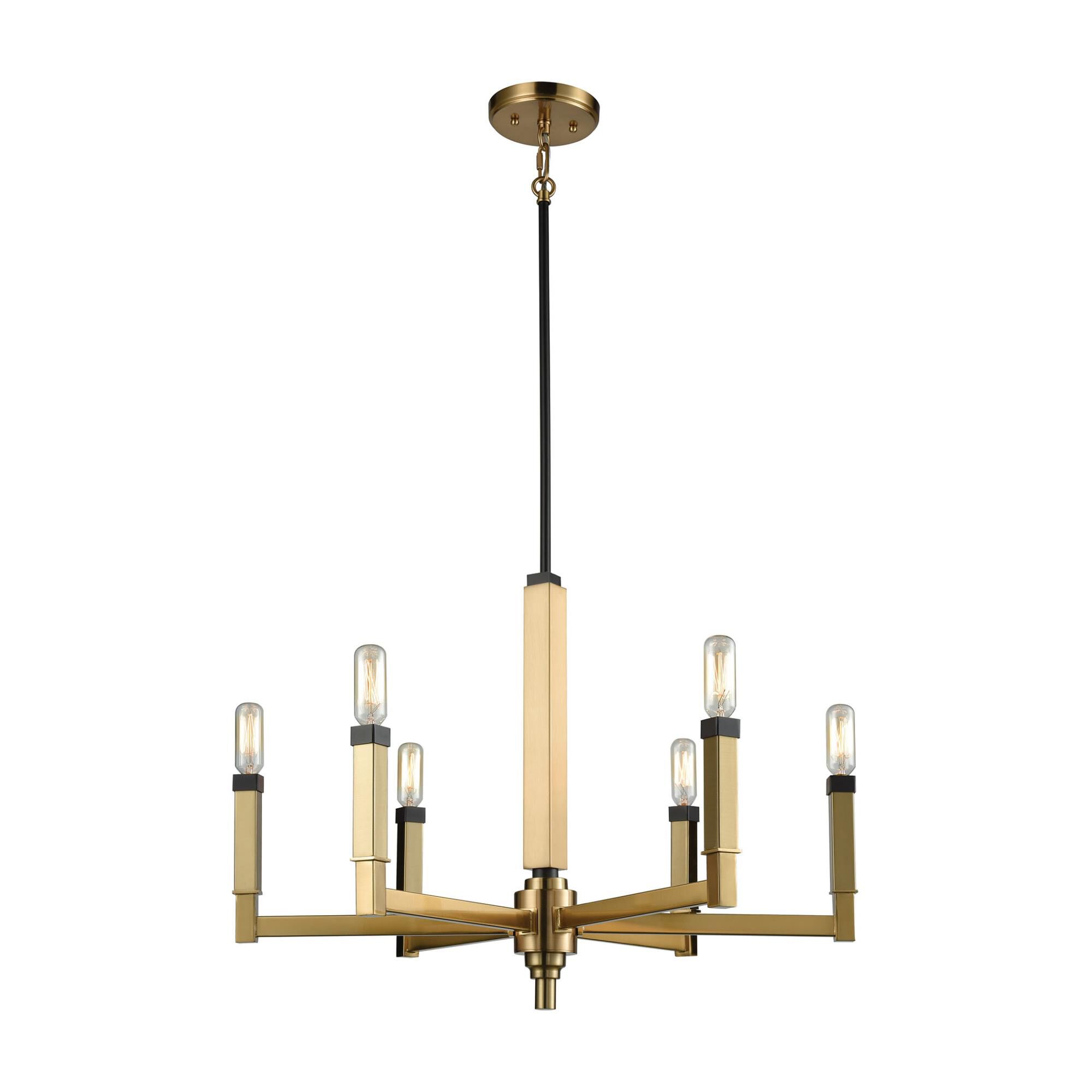 Shown in Satin Brass-Oil Rubbed Bronze finish 
