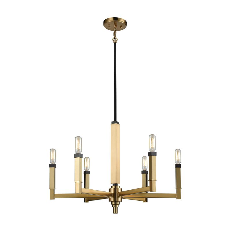 Mandeville 23 Inch 6 Light Chandelier by ELK Lighting