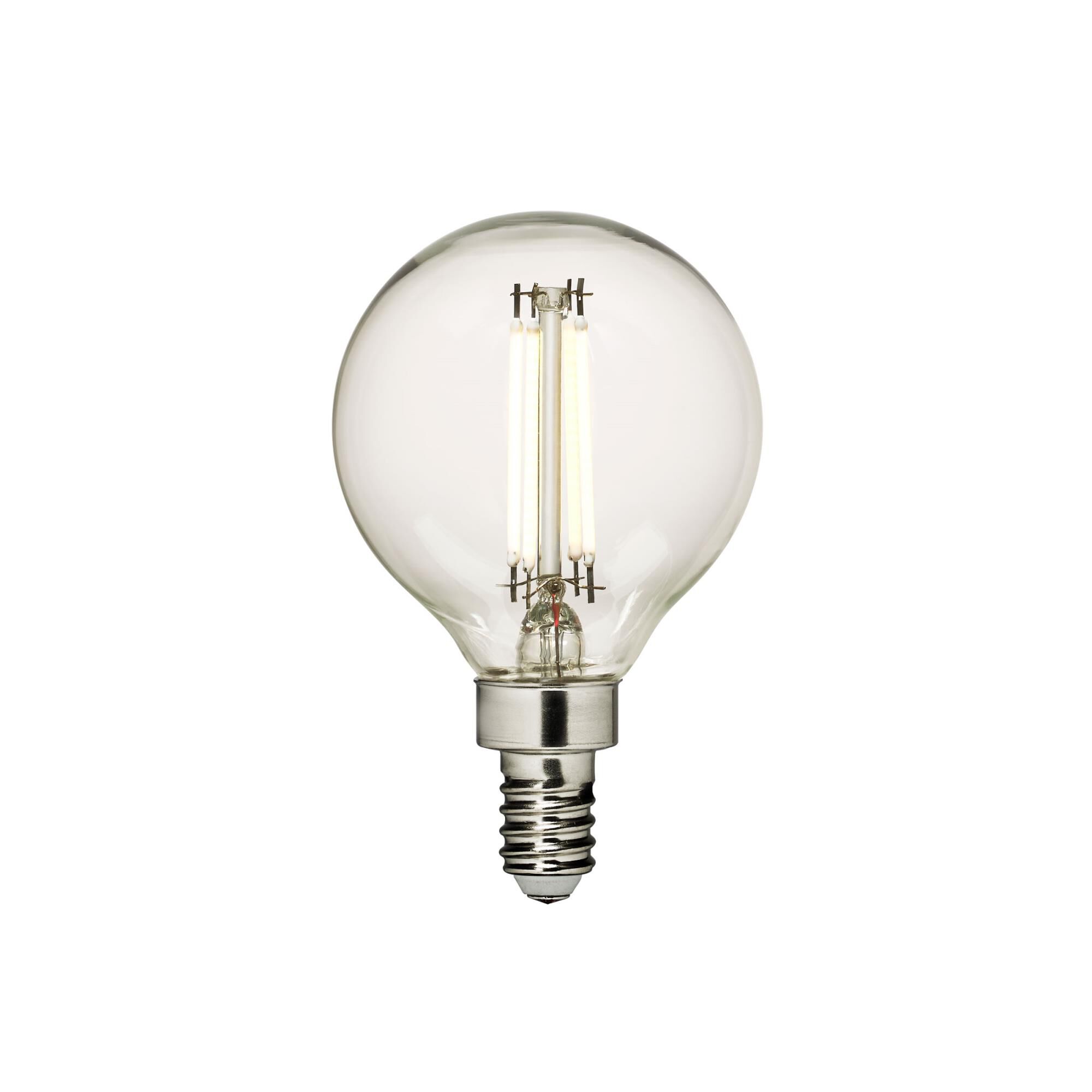 Dimmable 4 Watt 3000K Globe Shaped LED Light Bulb by Visual Comfort Studio Collection
