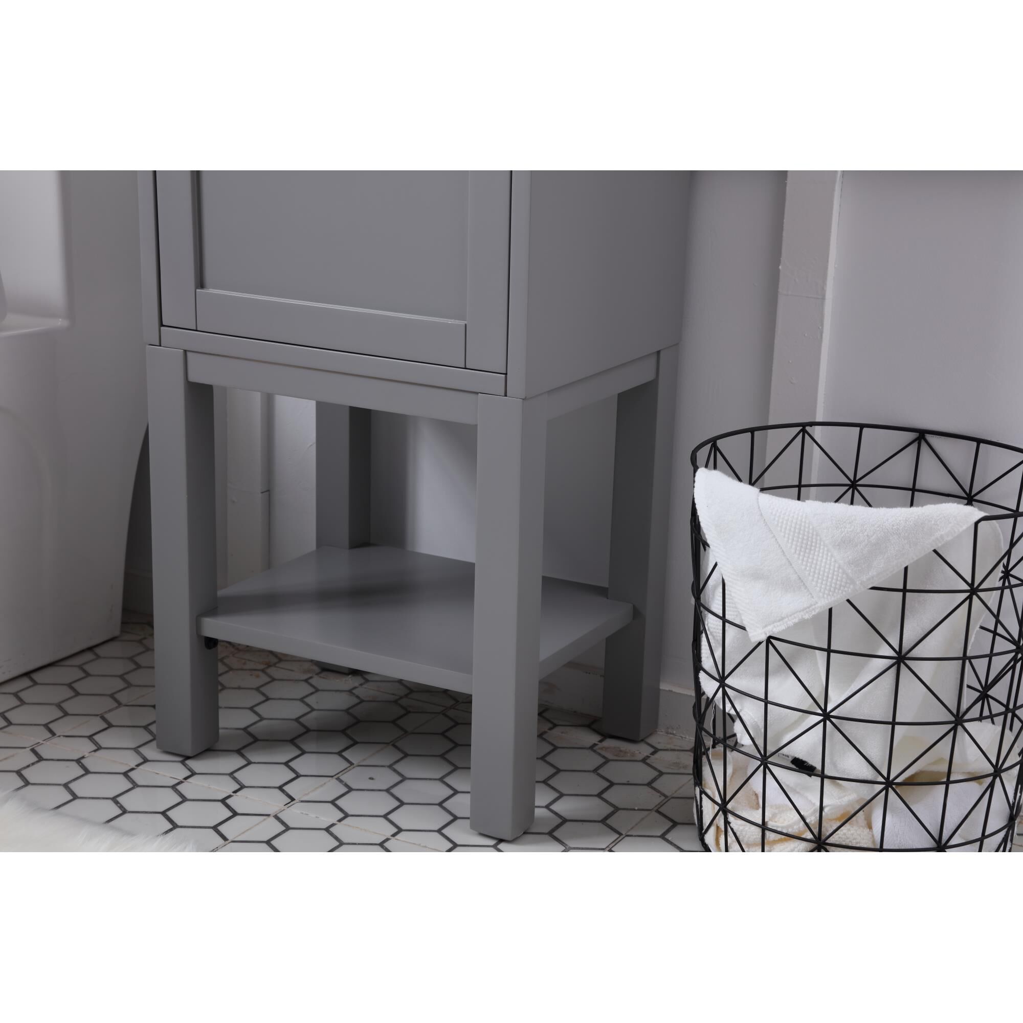 Shown in Grey finish