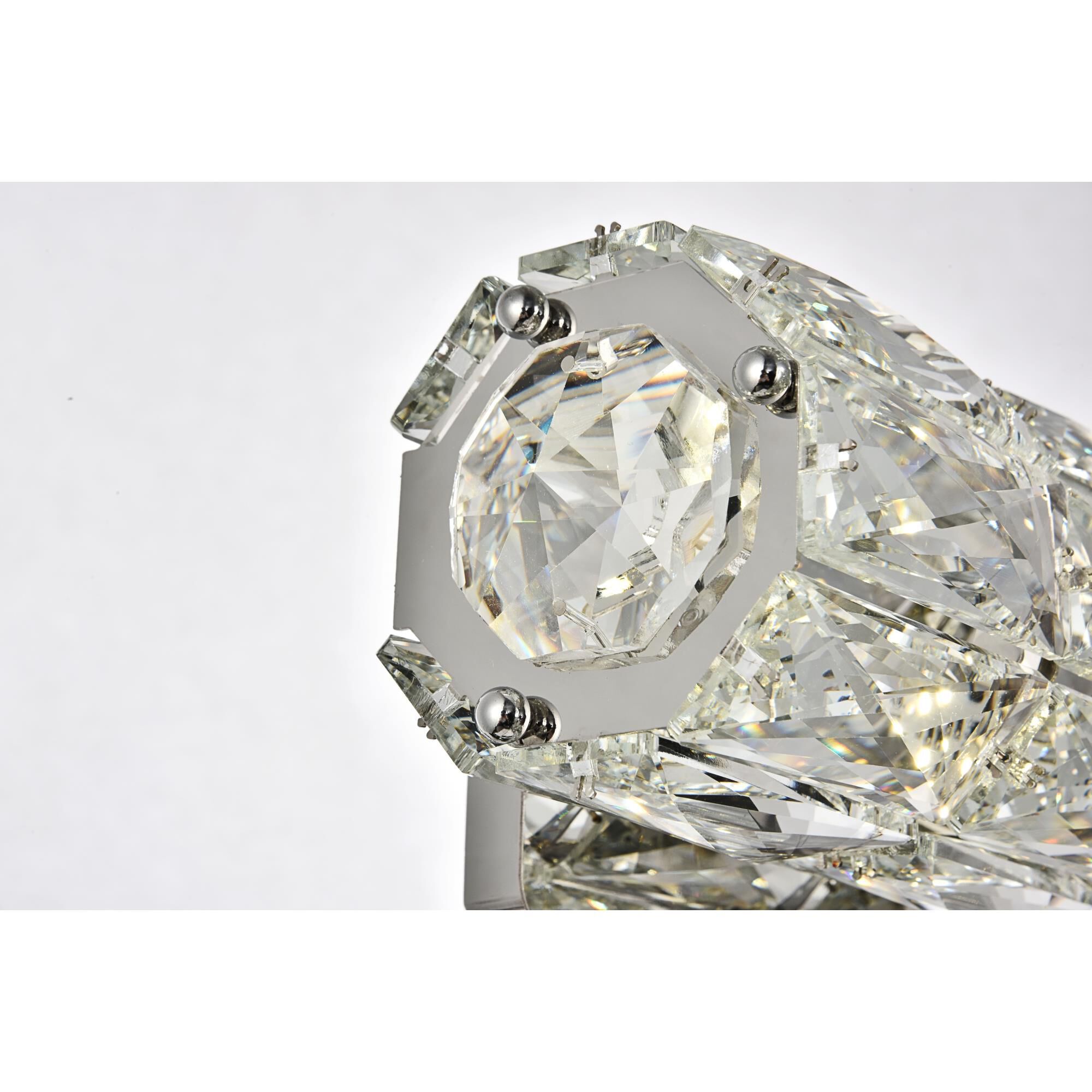 Shown in Chrome finish and Clear Royal Cut crystal