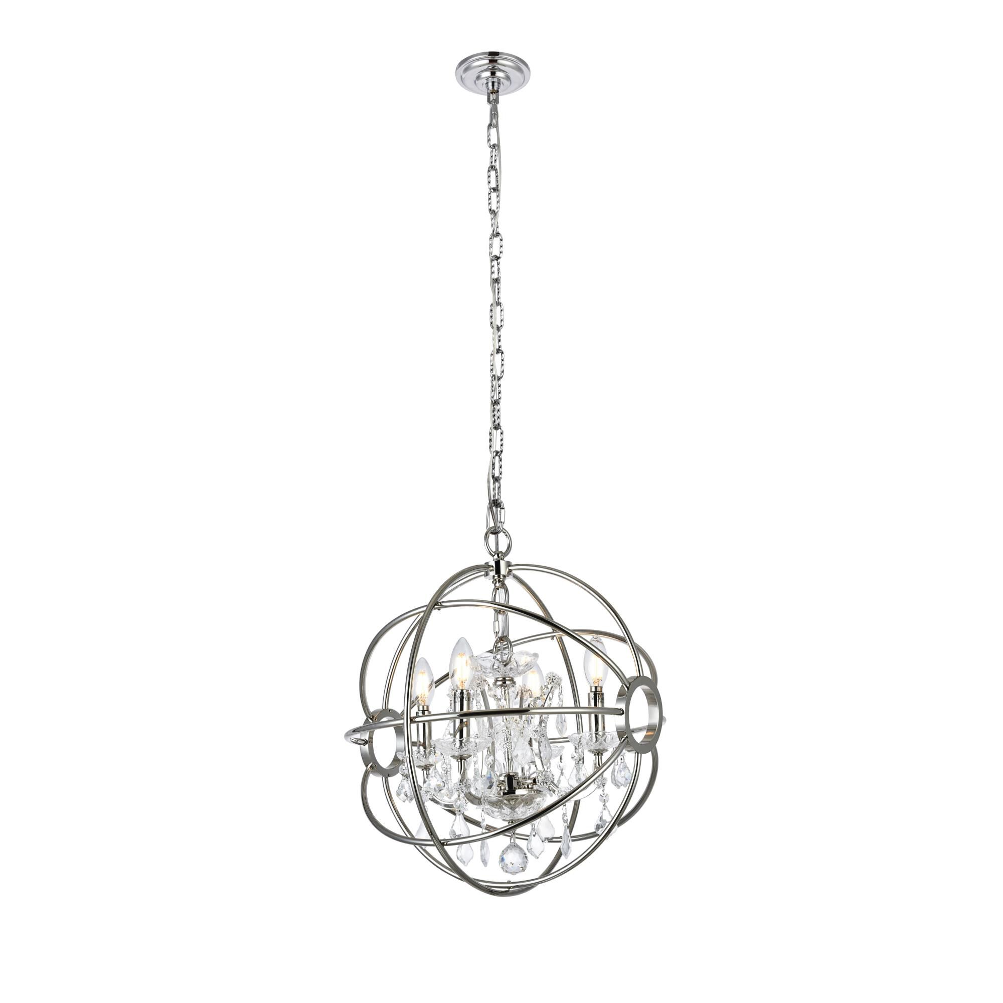 Shown in Polished Nickel finish and Royal Cut crystal and Clear accent