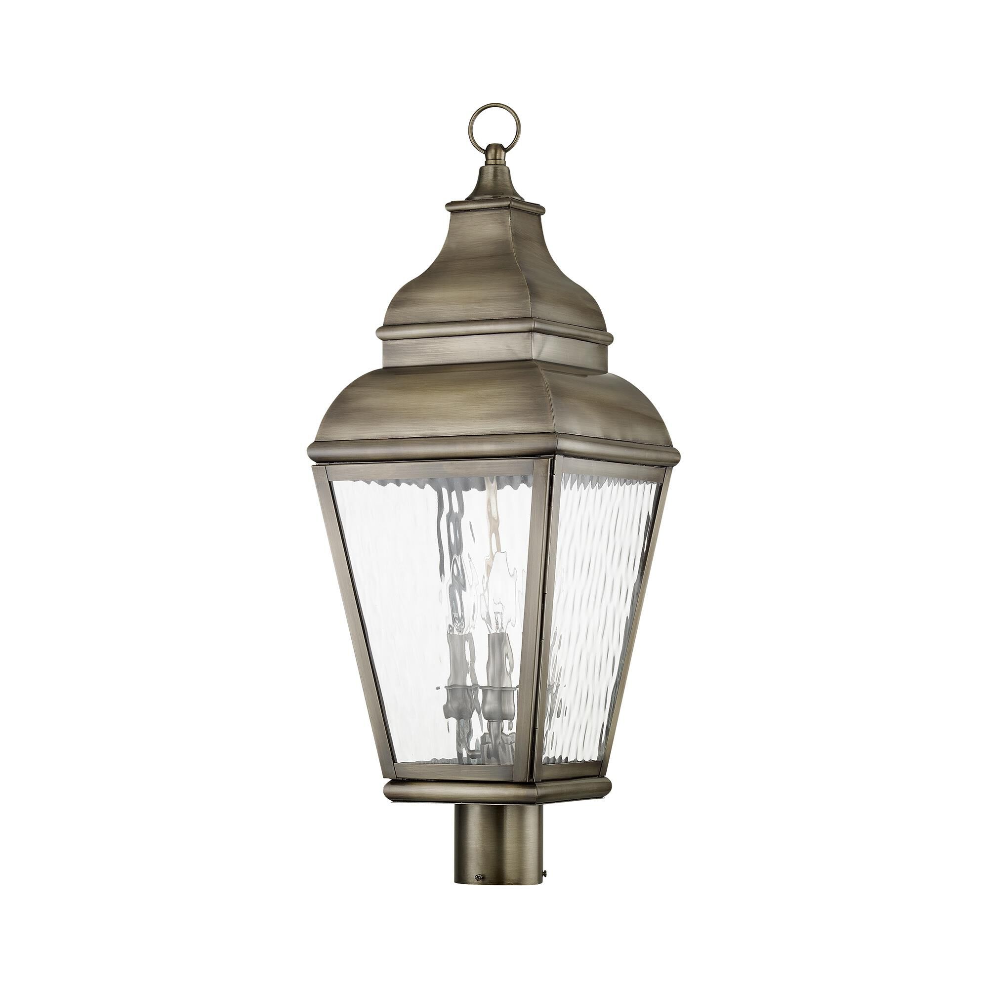 Exeter 29 Inch Tall 3 Light Outdoor Post Lamp by Livex Lighting