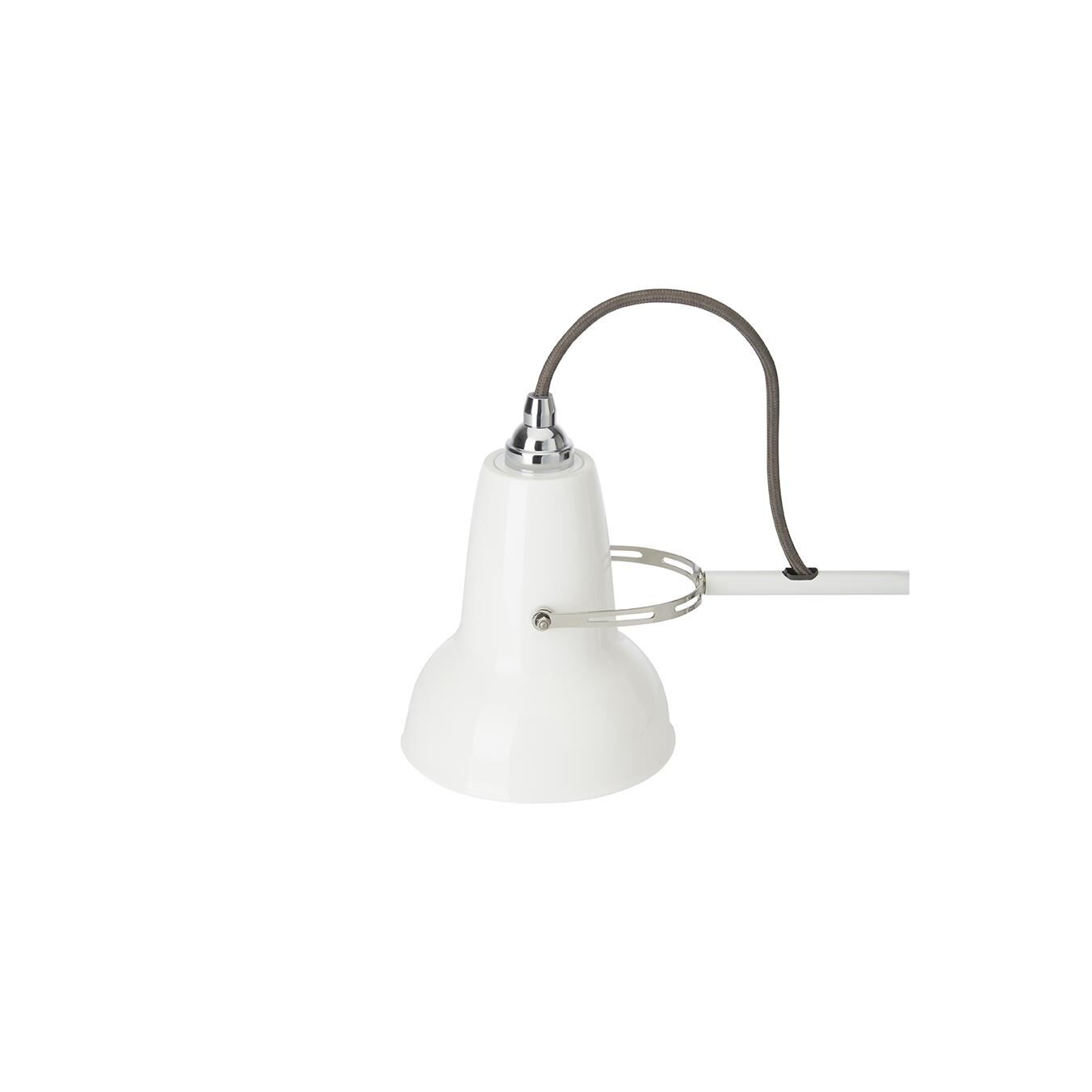 Shown in Pure White finish and Bone China shade