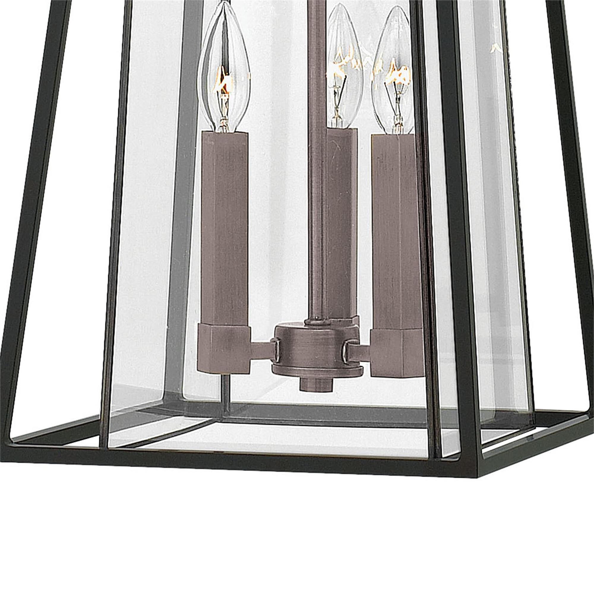 Shown in Black finish and Bound Clear glass