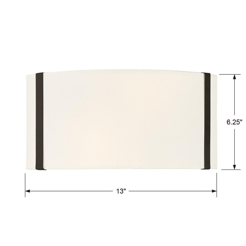 Fulton 13 Inch Wall Sconce by Crystorama