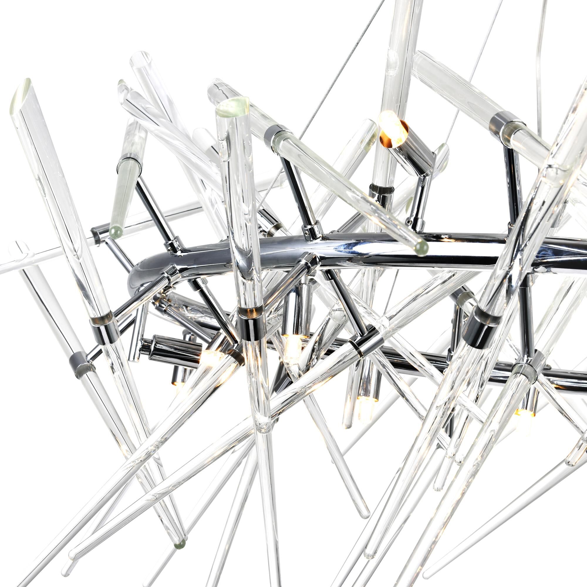 Icicle 43 Inch 12 Light Linear Suspension Light by CWI Lighting