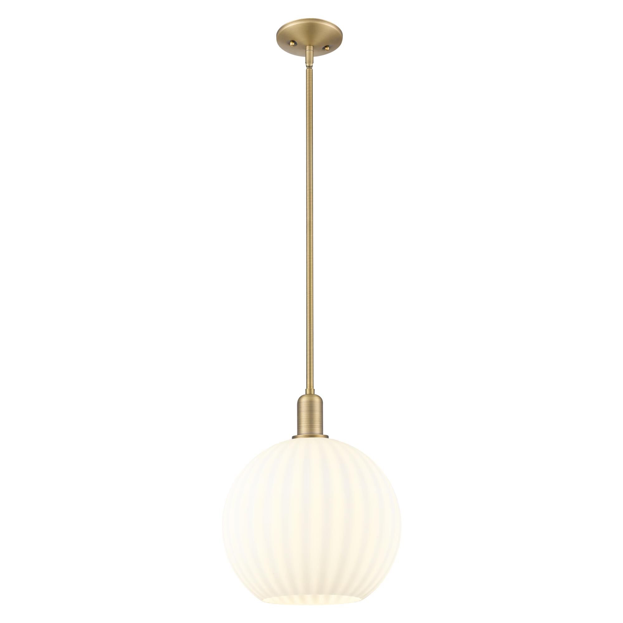 Bruno Marashlian White Venetian 12 Inch Mini Pendant by Innovations Lighting