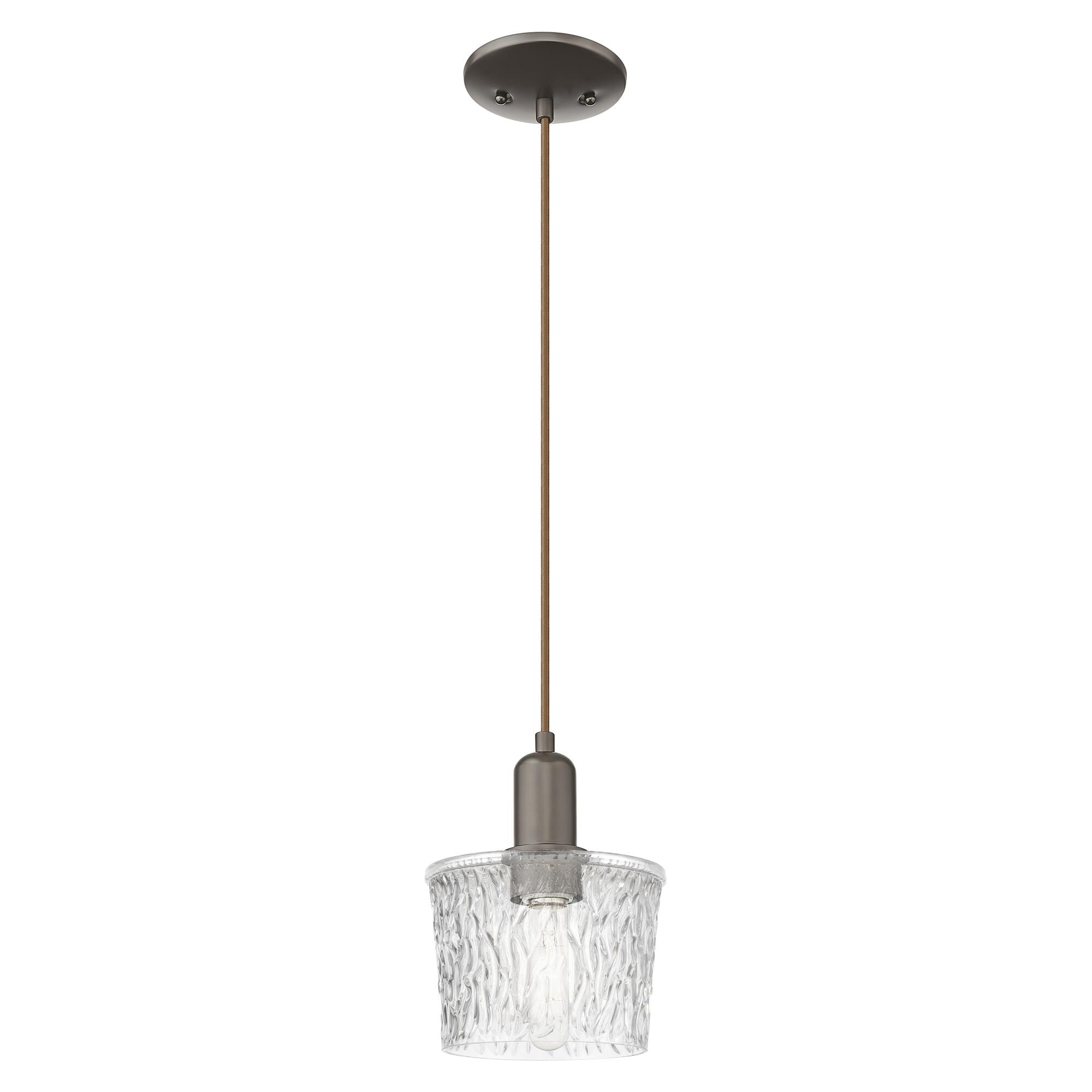 Shown in Oil Rubbed Bronze finish and Clear glass