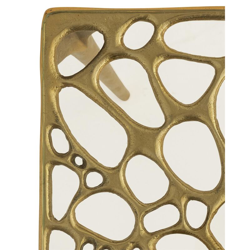 Honeycomb 22 Inch Accent Table by Currey & Company