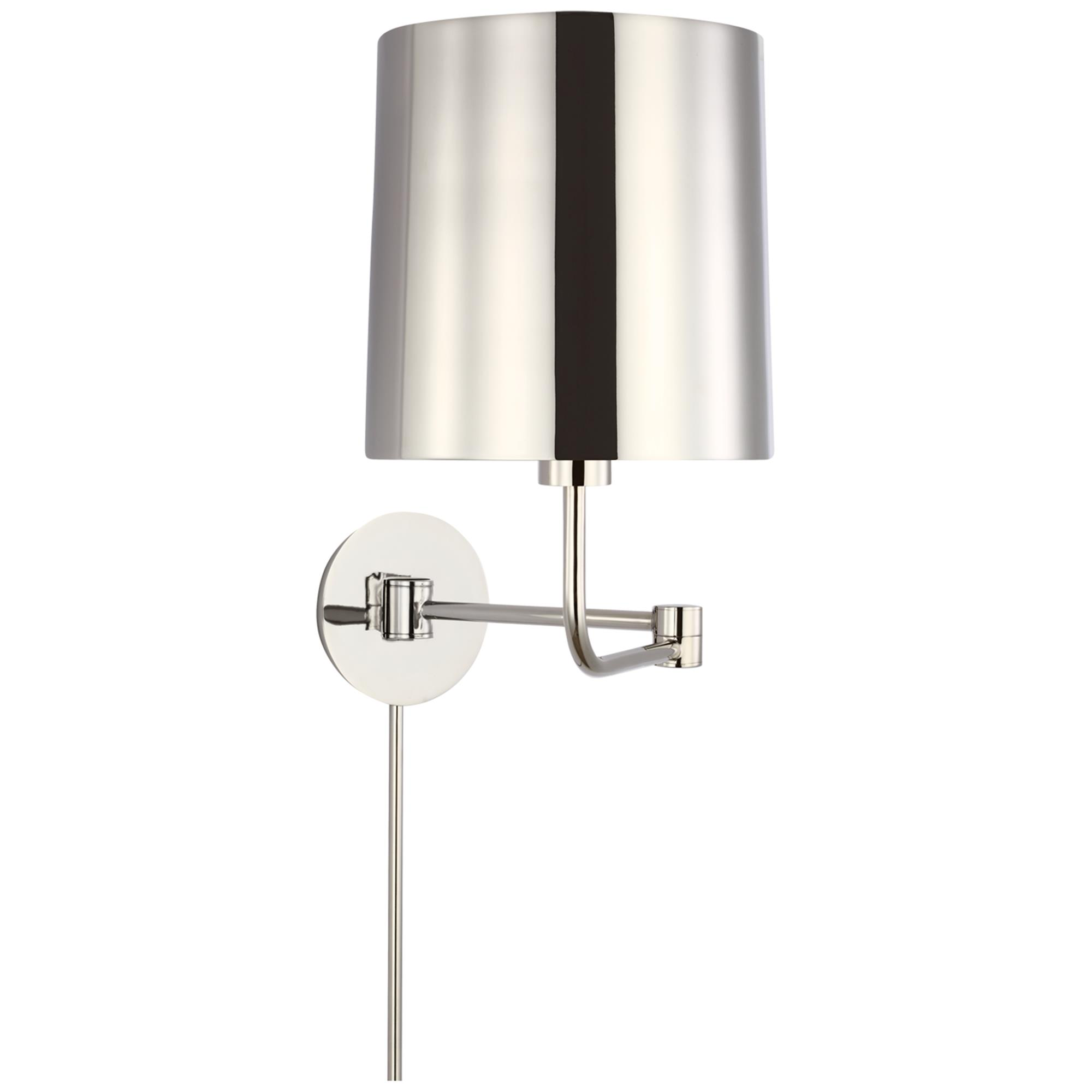 Shown in Polished Nickel finish and Polished Nickel shade