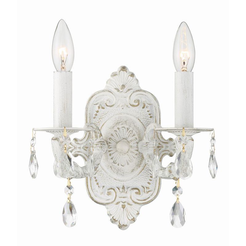 Paris Market 10 Inch Wide 2 Light Wall Sconce by Crystorama