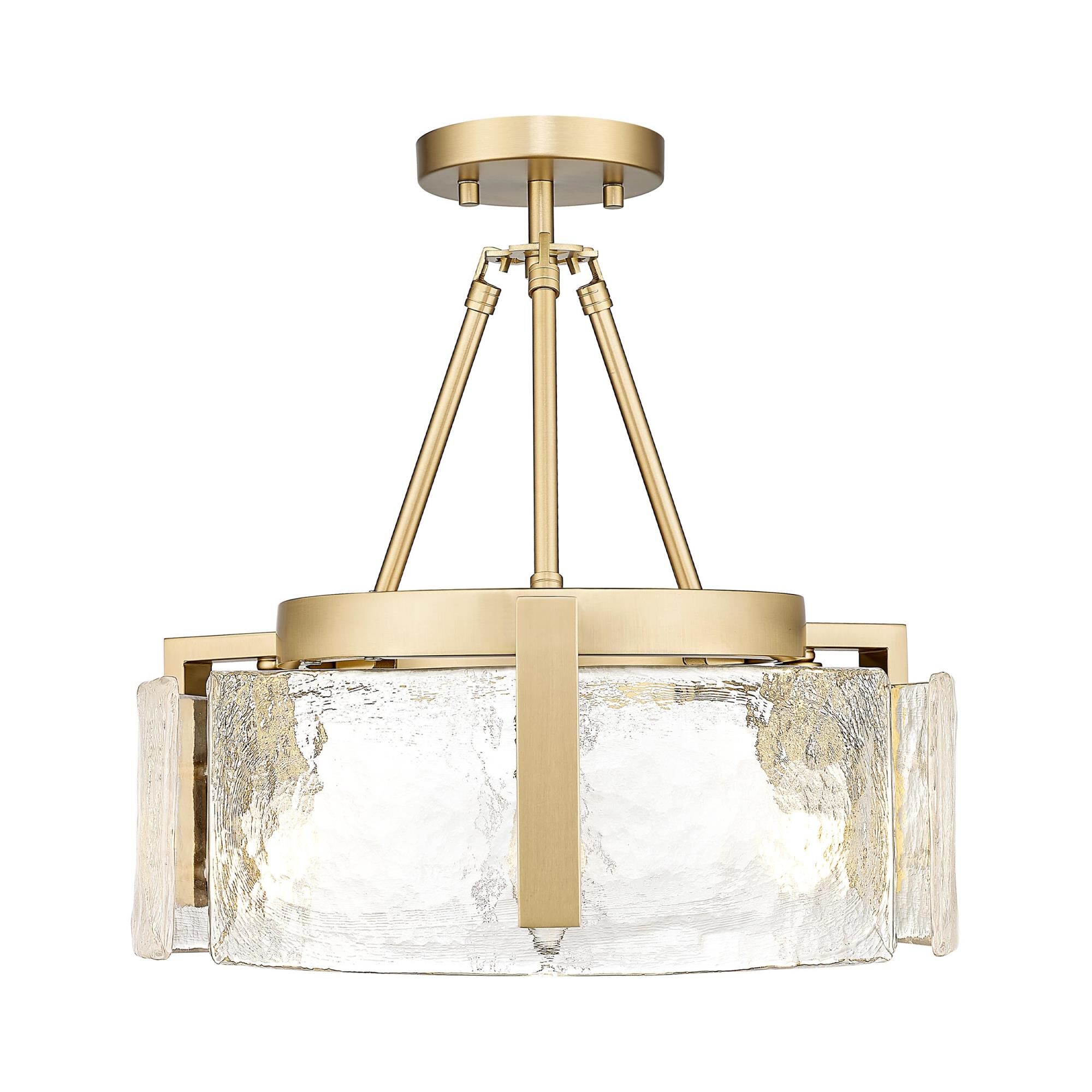 Aenon 17 Inch Semi Flush Mount by Golden Lighting