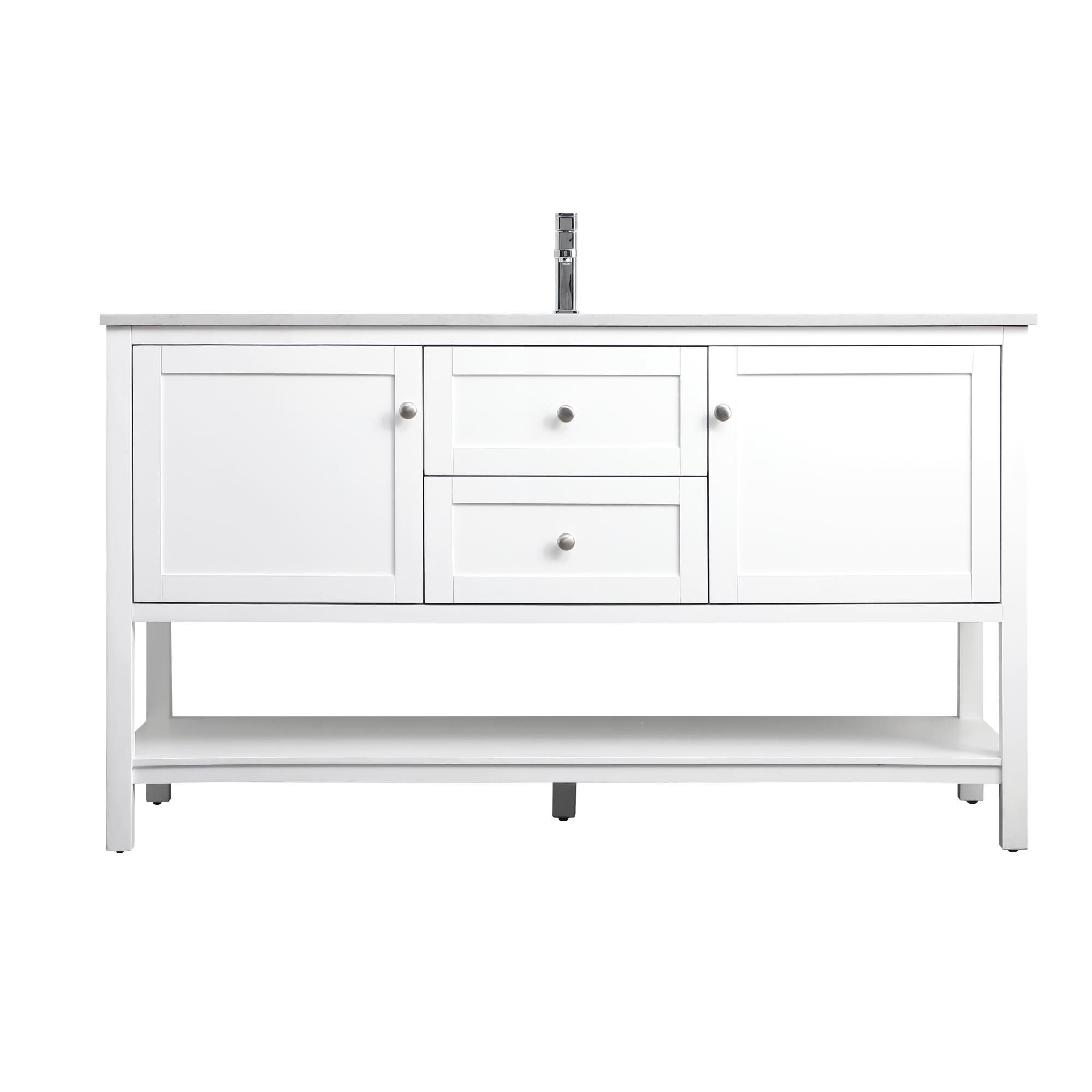 Shown in White finish