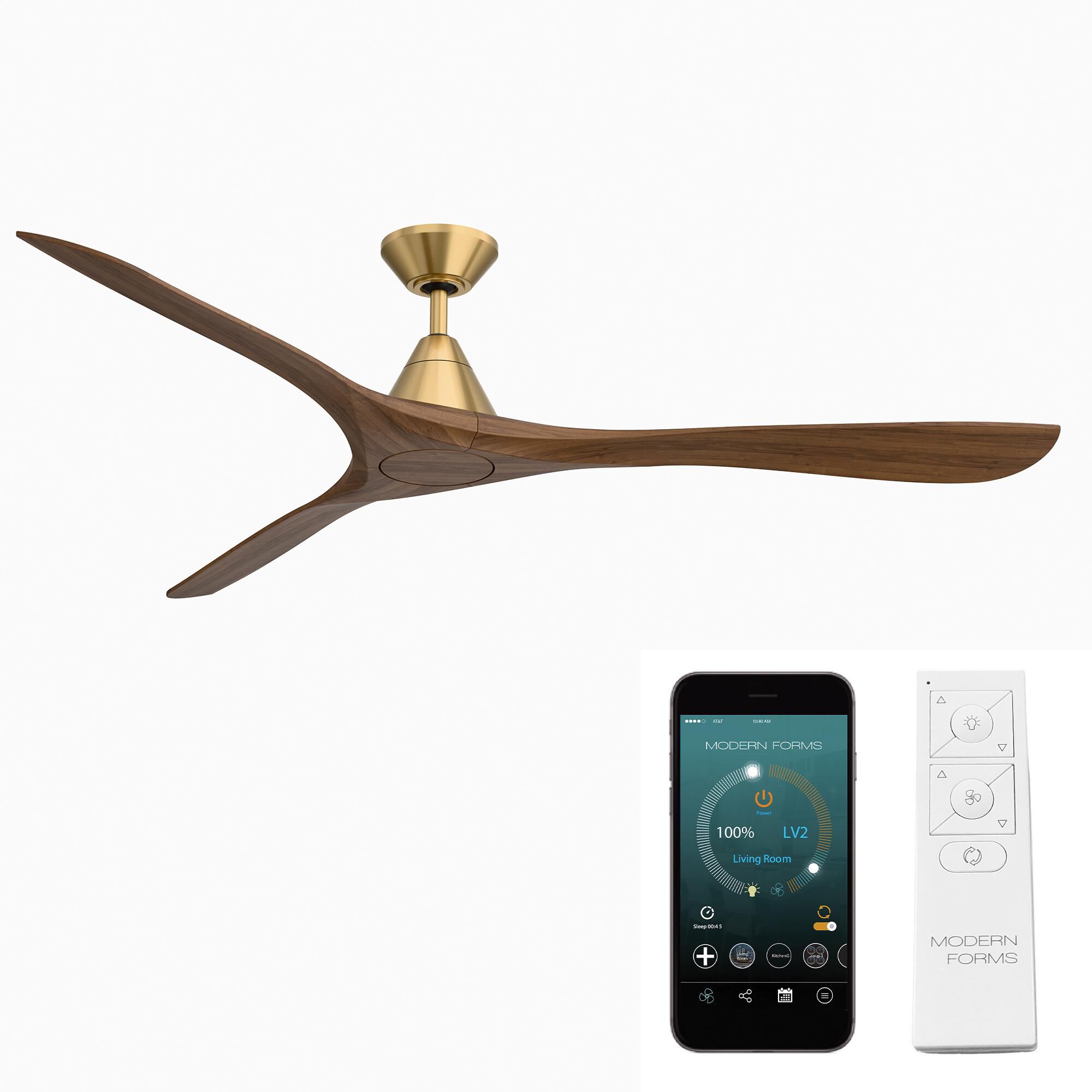 Carve 72 Inch Ceiling Fan with Light Kit by Modern Forms