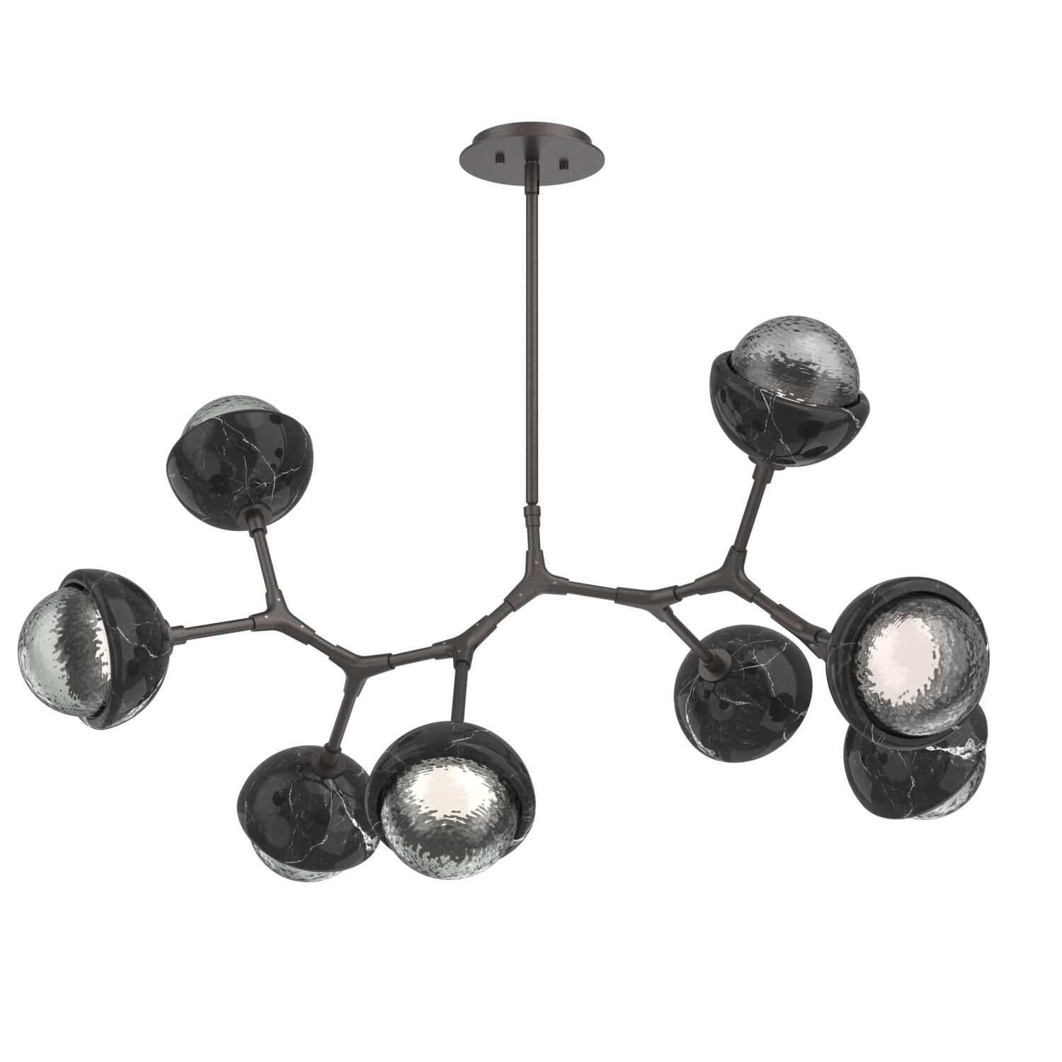 Levi Wilson Cabochon 38 Inch Linear Suspension Light by Hammerton Studio