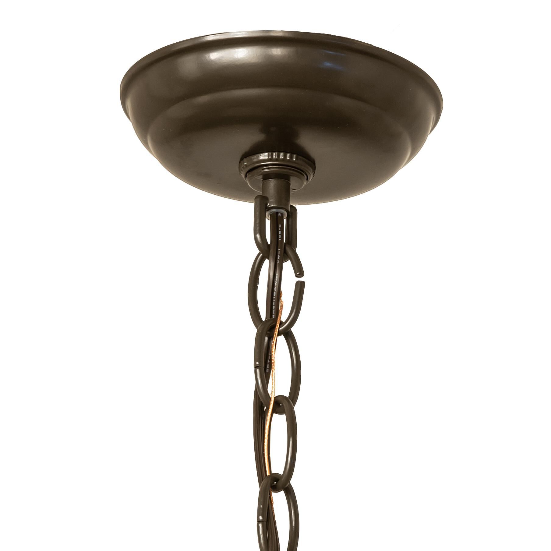 Shown in Timeless Bronze finish and Silver Mica glass