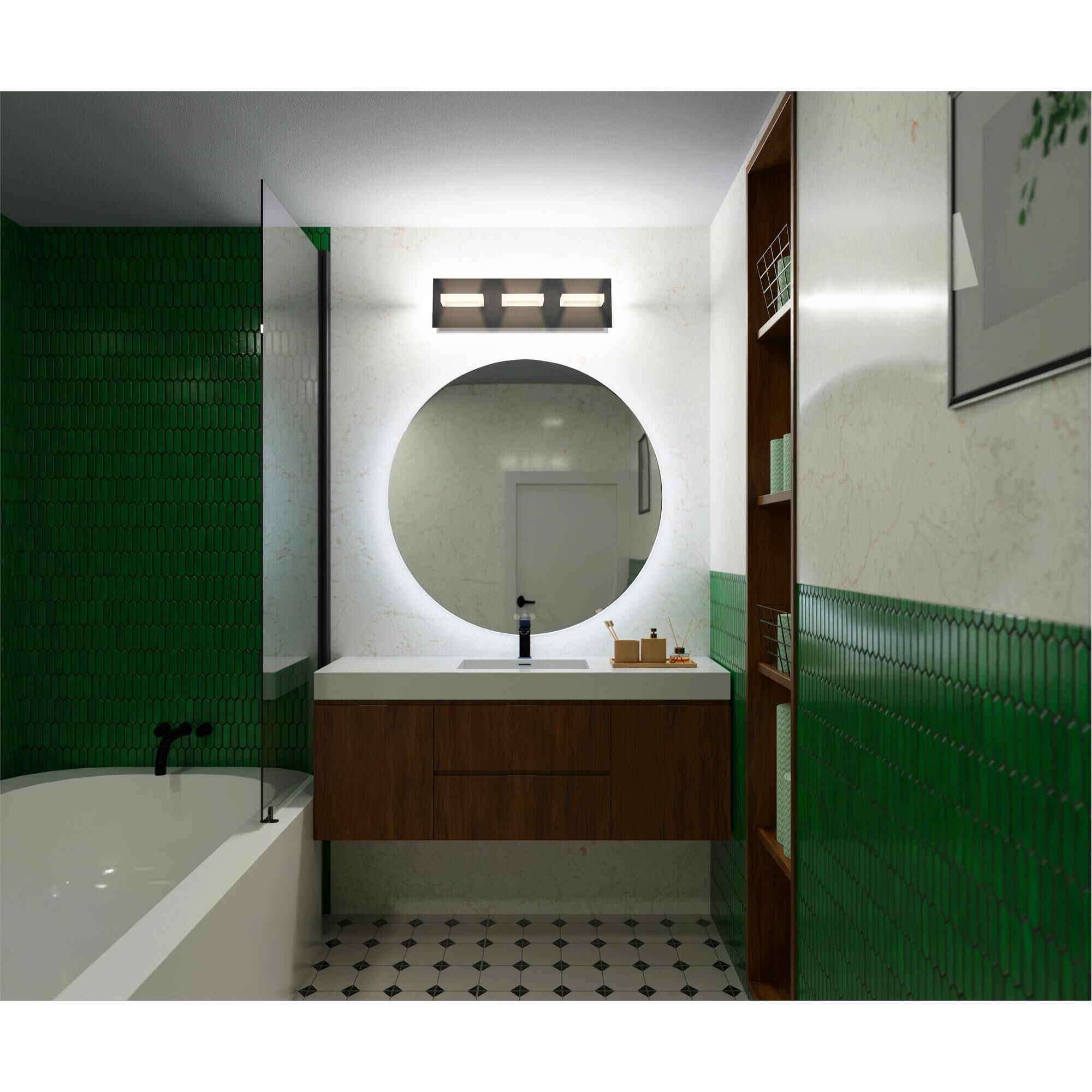 Olson 18 Inch 3 Light Bath Vanity Light,