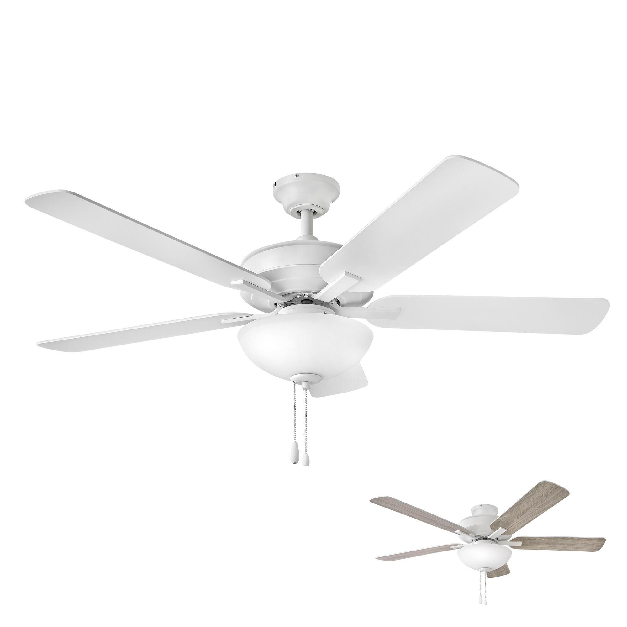 Metro Illuminated 52 Inch Ceiling Fan with Light Kit,